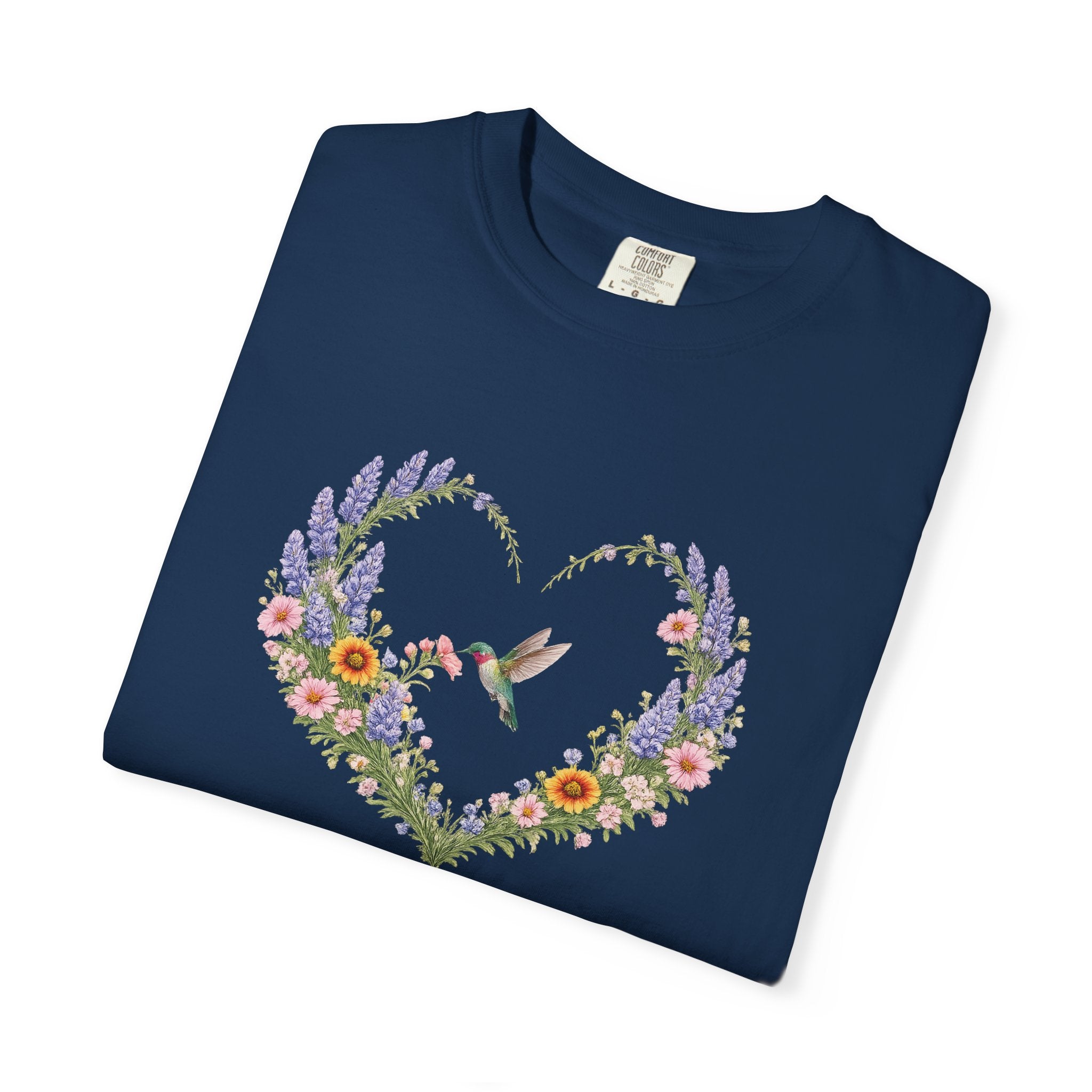 Happy Is She Who Has Believed Floral Tee, Luke 1:45 Shirt, Faith Shirt, Christian Women Gift, Wildflower Heart, Redeemed Faith Apparel
