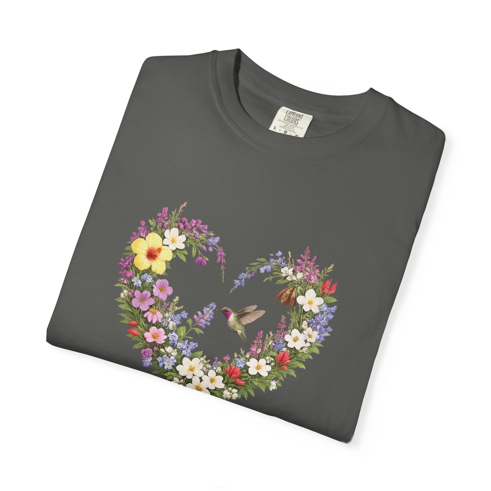 Gods Masterpiece Floral Heart T-shirt, Ephesians 2:10 Christian Shirt, Christian Women Gift, Wildflower Heart, Redeemed Faith Apparel