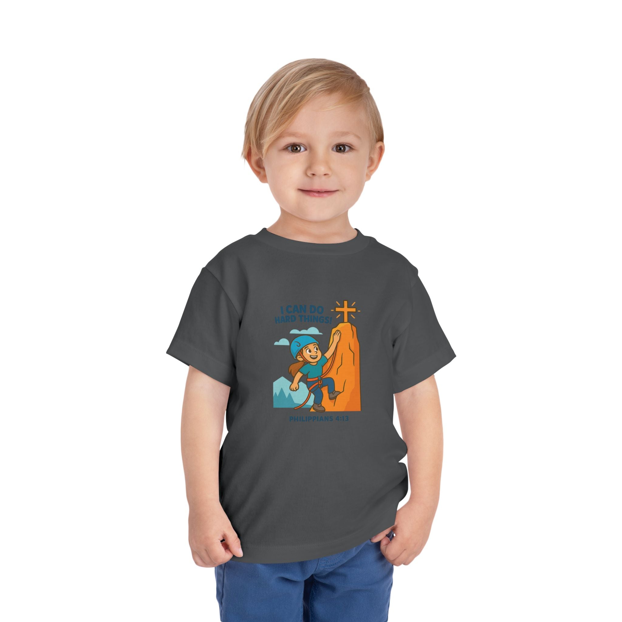 Kids Christian Shirt, I Can Do Hard Things Shirt, Philippians 4 13 Kids Shirt, Christian Kids Gift, Kids Bible Shirt, Redeemed Faith Apparel