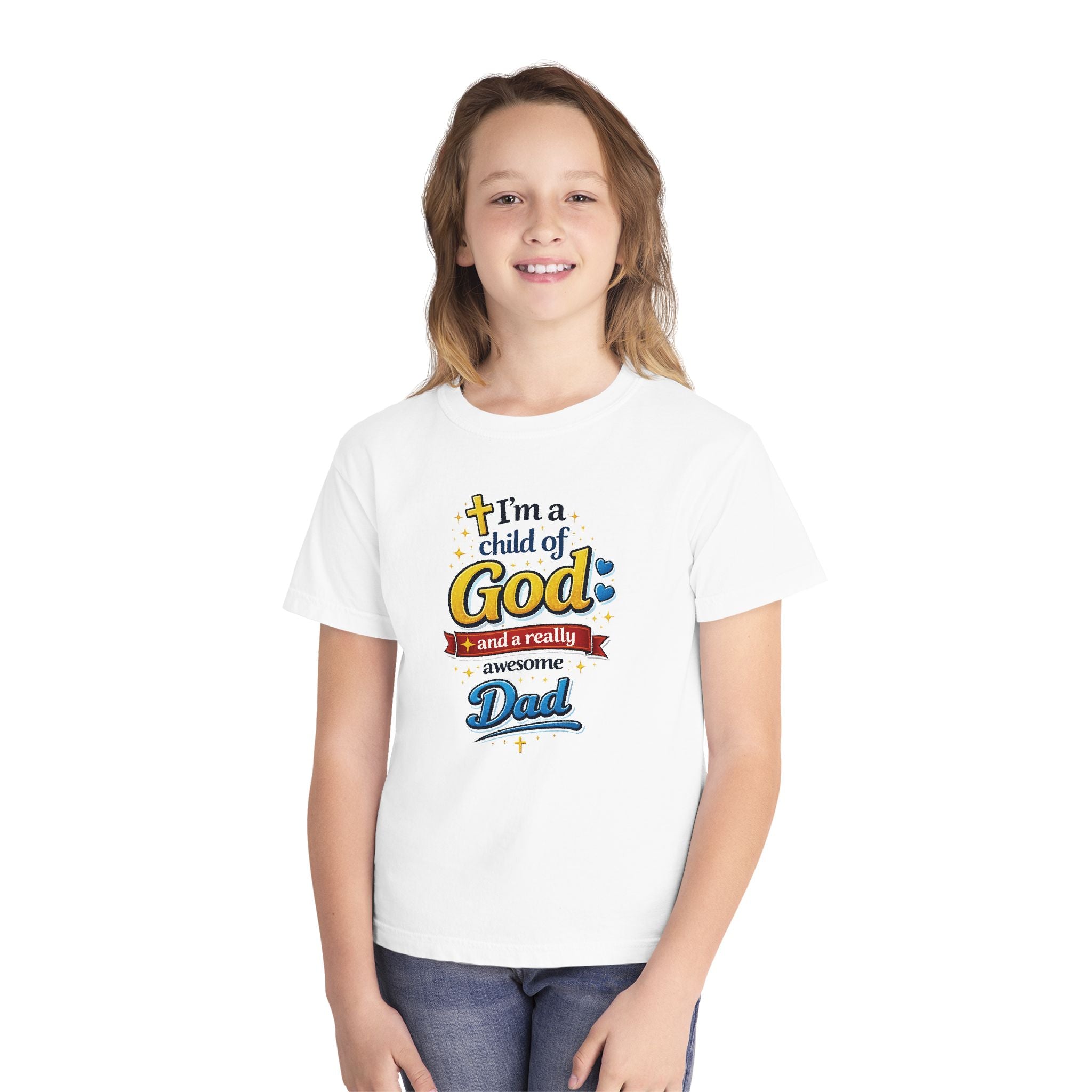 Im a Child of God Youth Shirt and Awesome Dad, Christian Family Shirt Youth, Grandma Grandpa Mom Dad Shirt, Youth Christian Faith Shirt