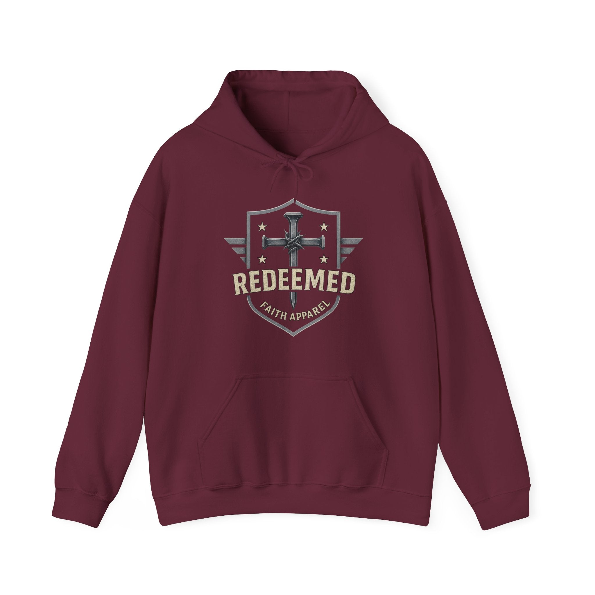 Redeemed Faith Apparel Hoodie, Galatians 2:20 Christian Hoodie, Faith Based Apparel, Jesus Hoodie, Christian Unisex Gift, Faith Clothing