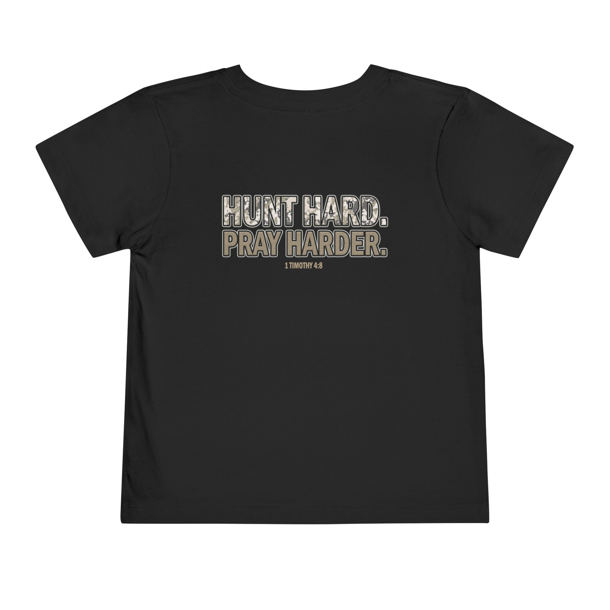 Hunt Pray Shirt, Christian Hunting Shirt Youth, Hunt Hard Pray Harder Shirt, 1 Timothy 4 8 Shirt, Kids Faith Shirt, Redeemed Faith Apparel