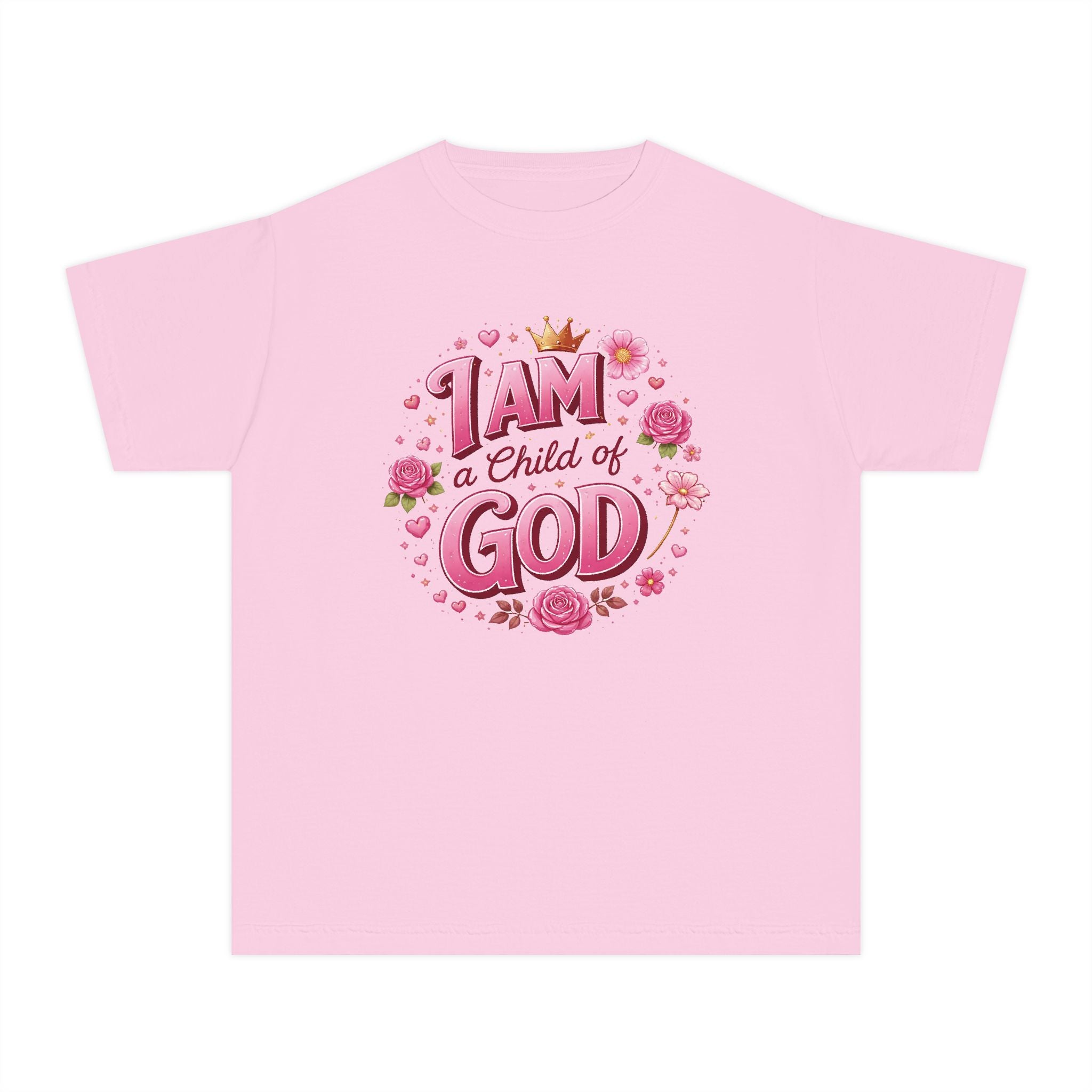 I Am a Child of God Youth Shirt, Christian Girl Shirt, Faith Shirt for Girls, Bible Shirt Youth, Christian Kids Tee, Church Shirt