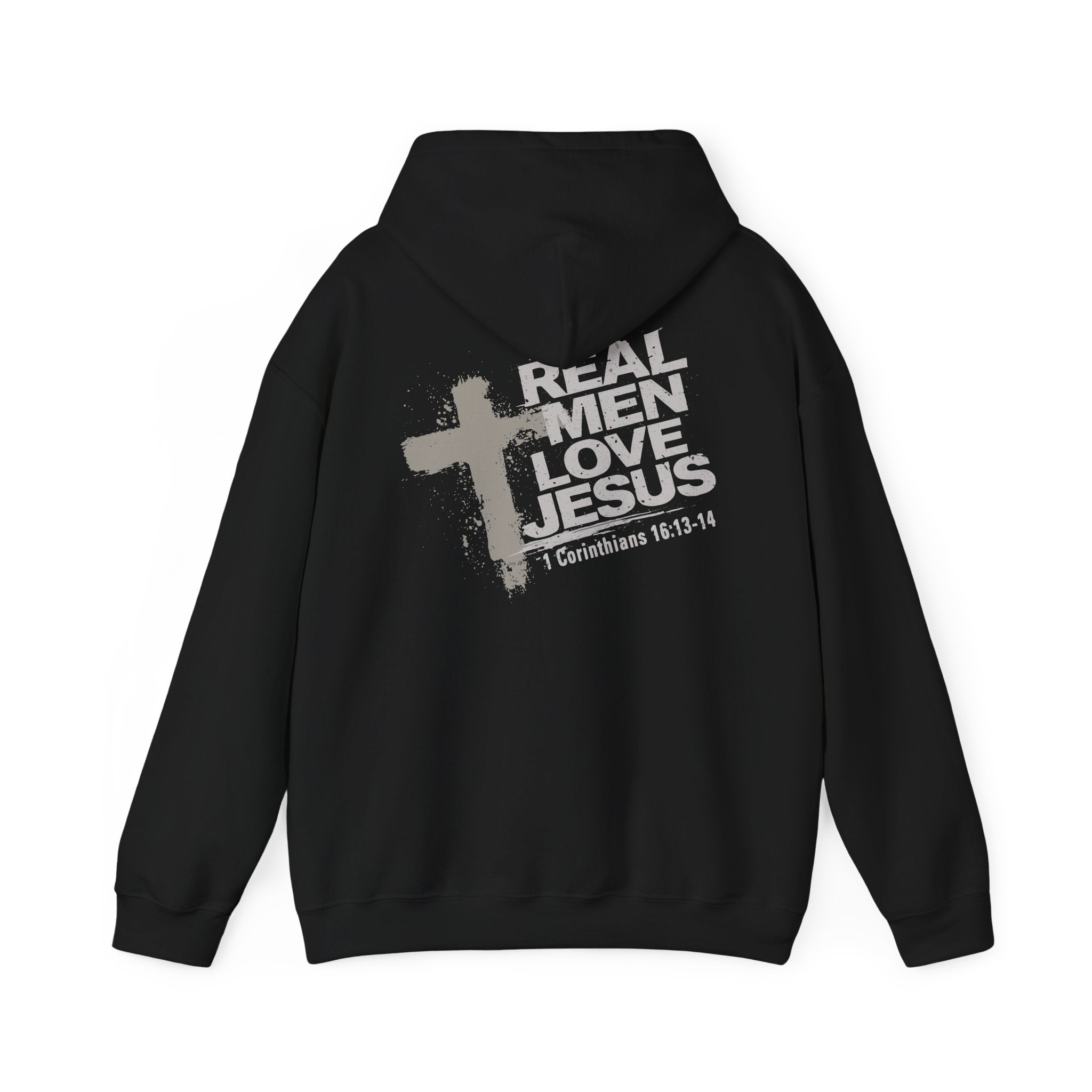 Real Men Love Jesus Hoodie, 1 Corinthians 16:13 Christian Hoodie, Christian Men's Sweatshirt, Pullover Hoodie, Redeemed Faith Apparel Tee