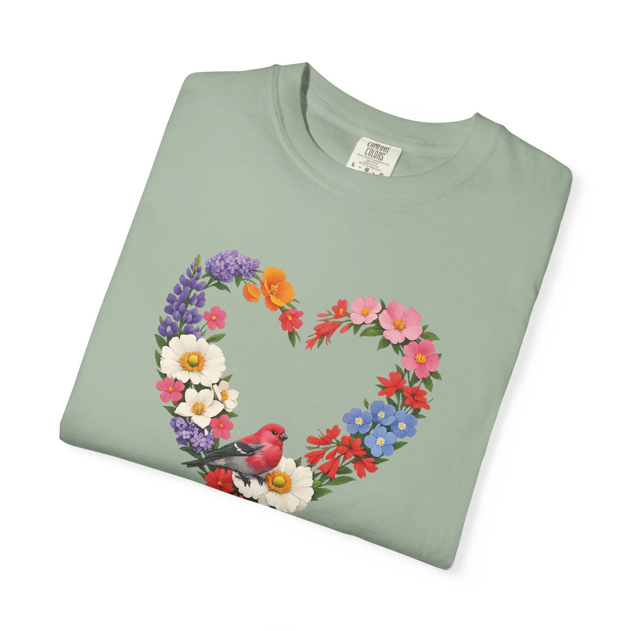 For God Has Not Given Us A Spirit Of Fear Floral Tee, 2 Timothy 1:7 Shirt, Christian Women Gift, Wildflower Heart, Redeemed Faith Apparel