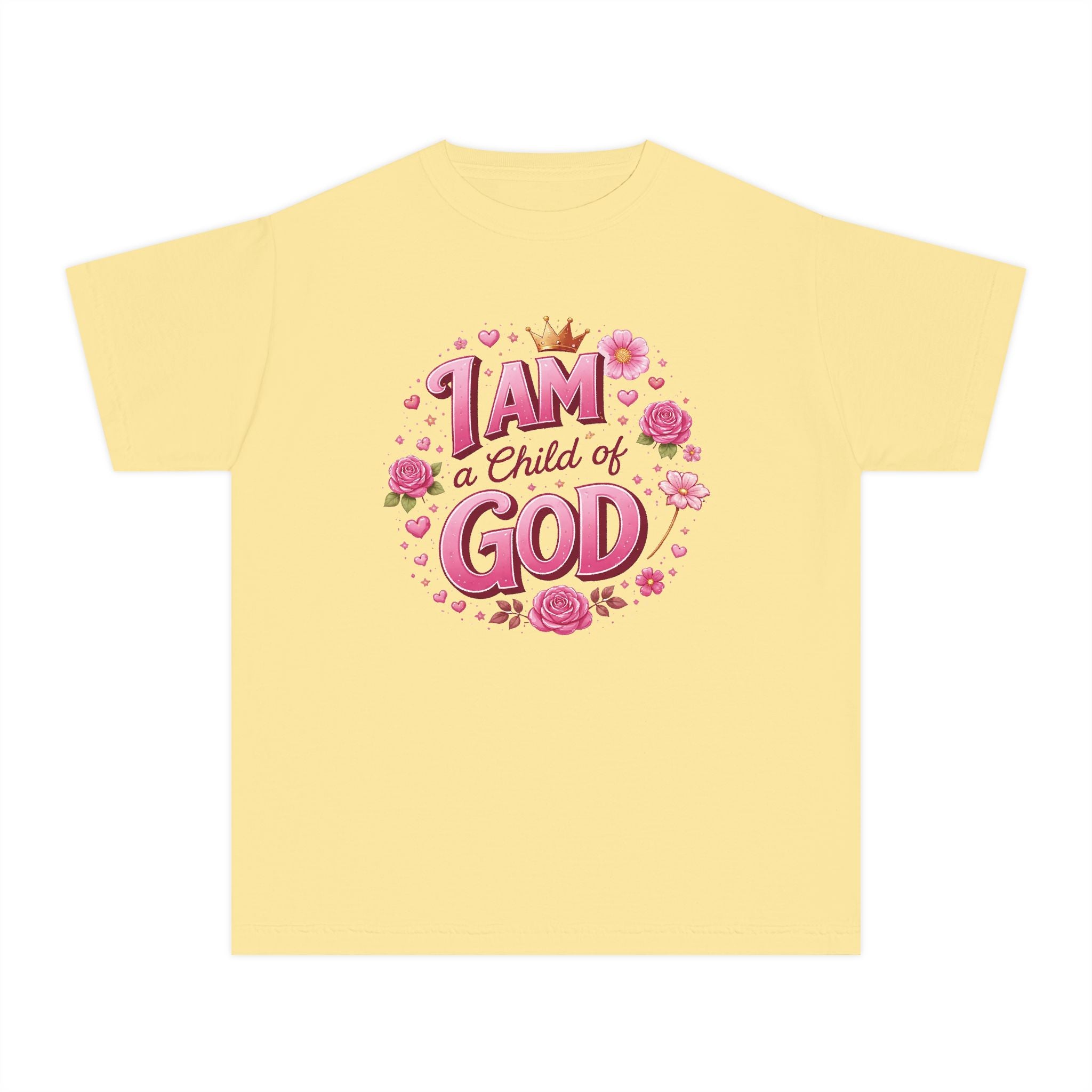 I Am a Child of God Youth Shirt, Christian Girl Shirt, Faith Shirt for Girls, Bible Shirt Youth, Christian Kids Tee, Church Shirt