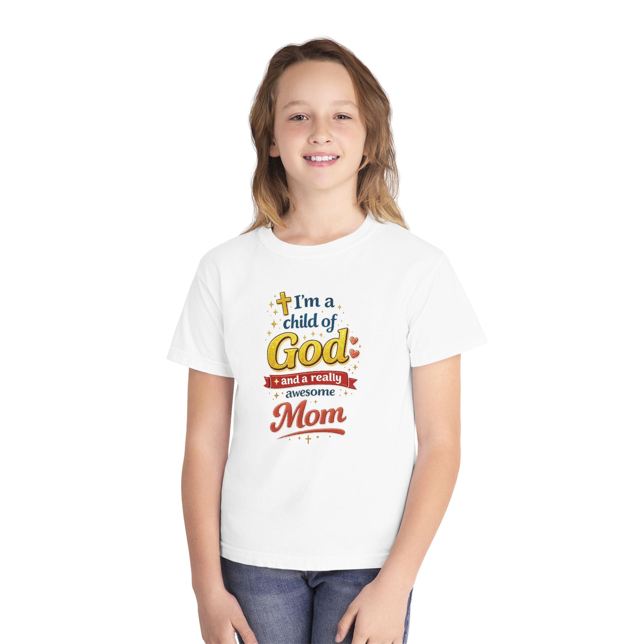 Im a Child of God Youth Shirt and Awesome Mom, Christian Family Shirt Youth, Grandma Grandpa Mom Dad Shirt, Youth Christian Faith Shirt