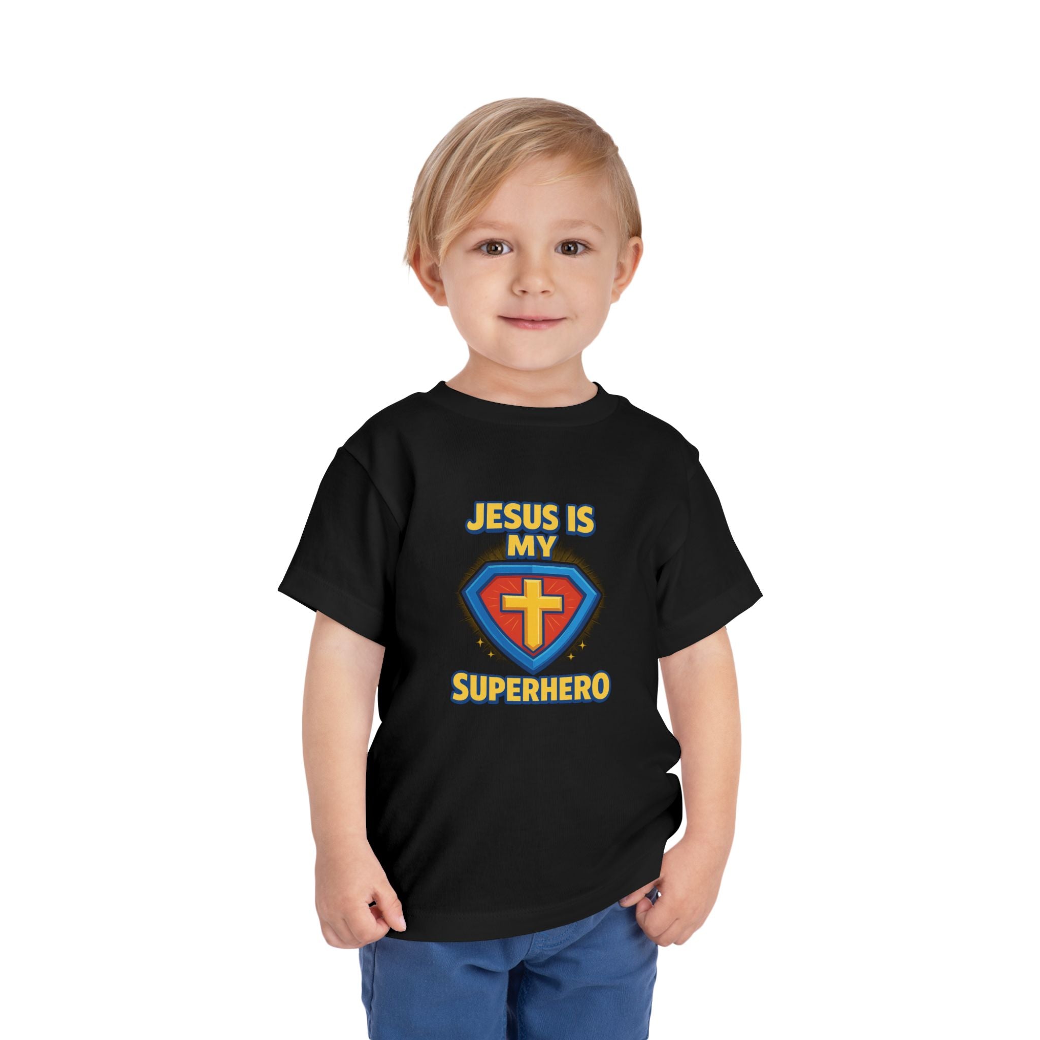 Kids Jesus Is My Superhero Shirt, Kids Christian Shirt, Christian Boy Shirt, Kids Jesus Shirt, Kids Faith Shirt, Redeemed Faith Apparel,