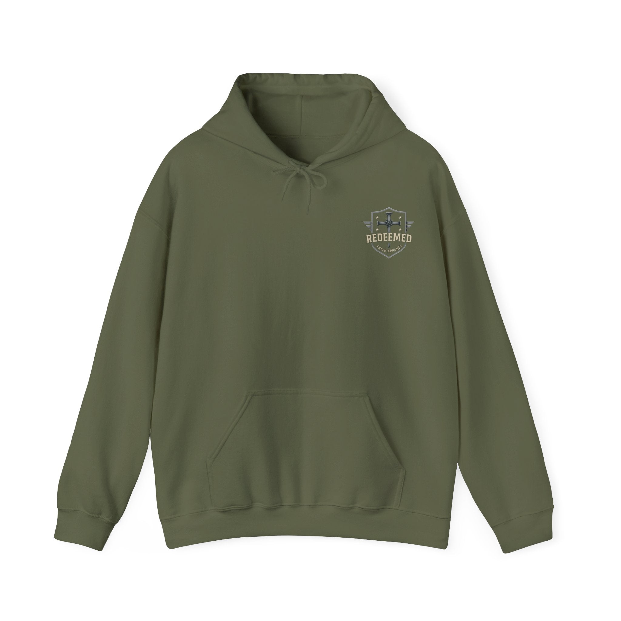 Christian Dad Shield Hoodie, Smart Brave Warrior Wise Father Pullover, Man of God Dad Hoodie, Christian Father Gift, Redeemed Faith Apparel