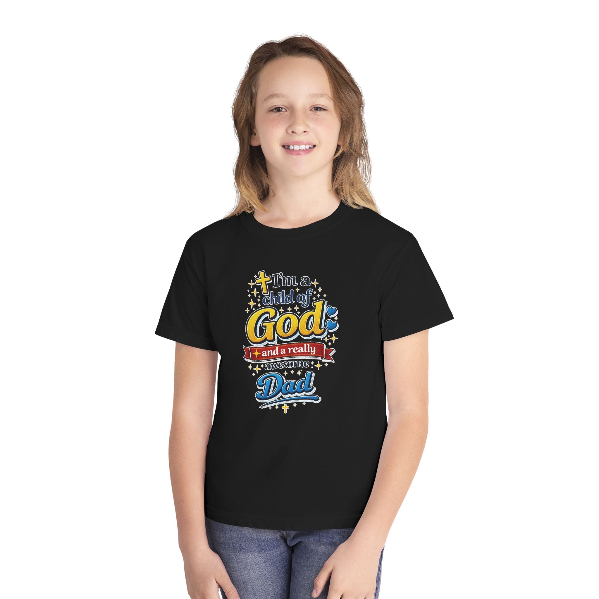 Im a Child of God Youth Shirt and Awesome Dad, Christian Family Shirt Youth, Grandma Grandpa Mom Dad Shirt, Youth Christian Faith Shirt