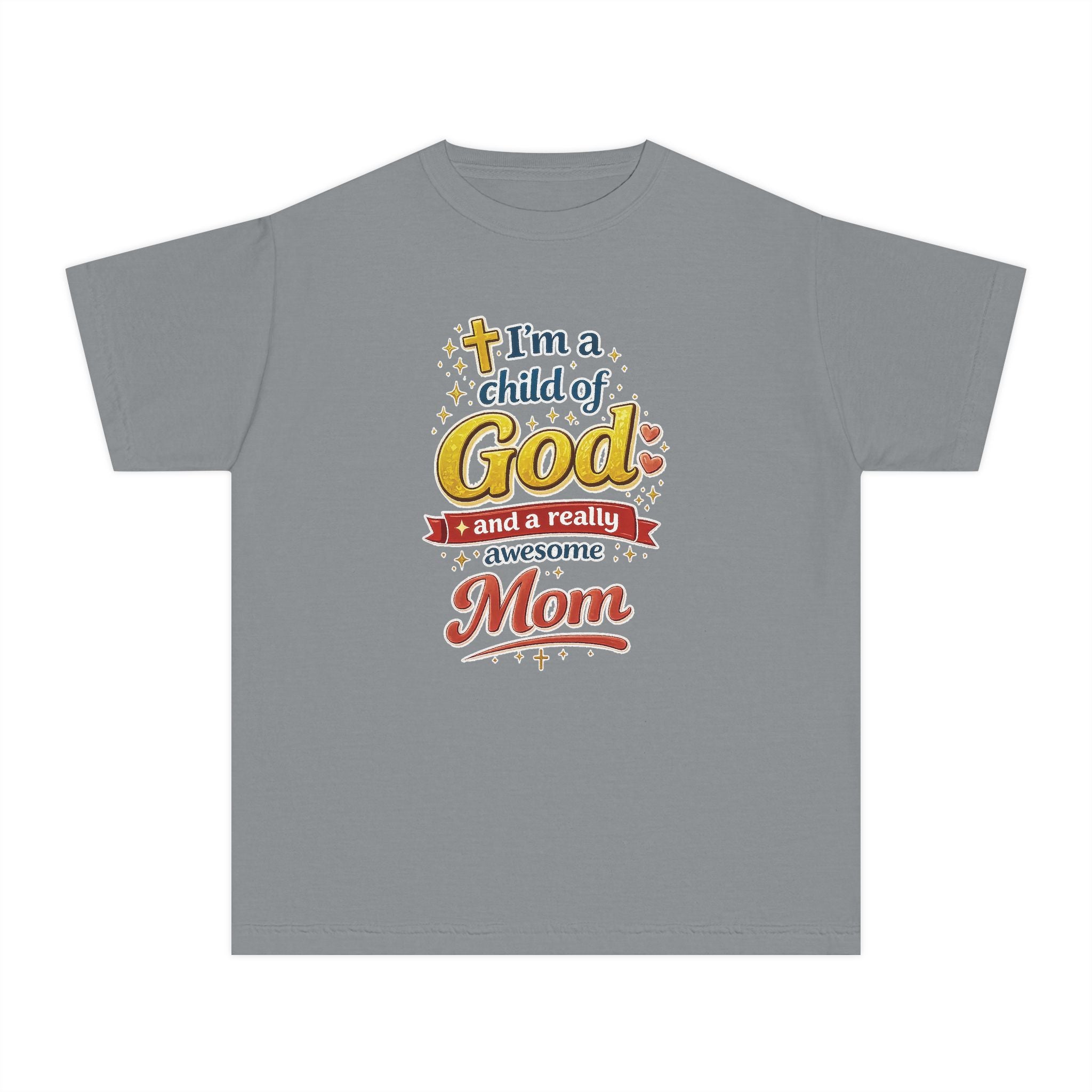 Im a Child of God Youth Shirt and Awesome Mom, Christian Family Shirt Youth, Grandma Grandpa Mom Dad Shirt, Youth Christian Faith Shirt