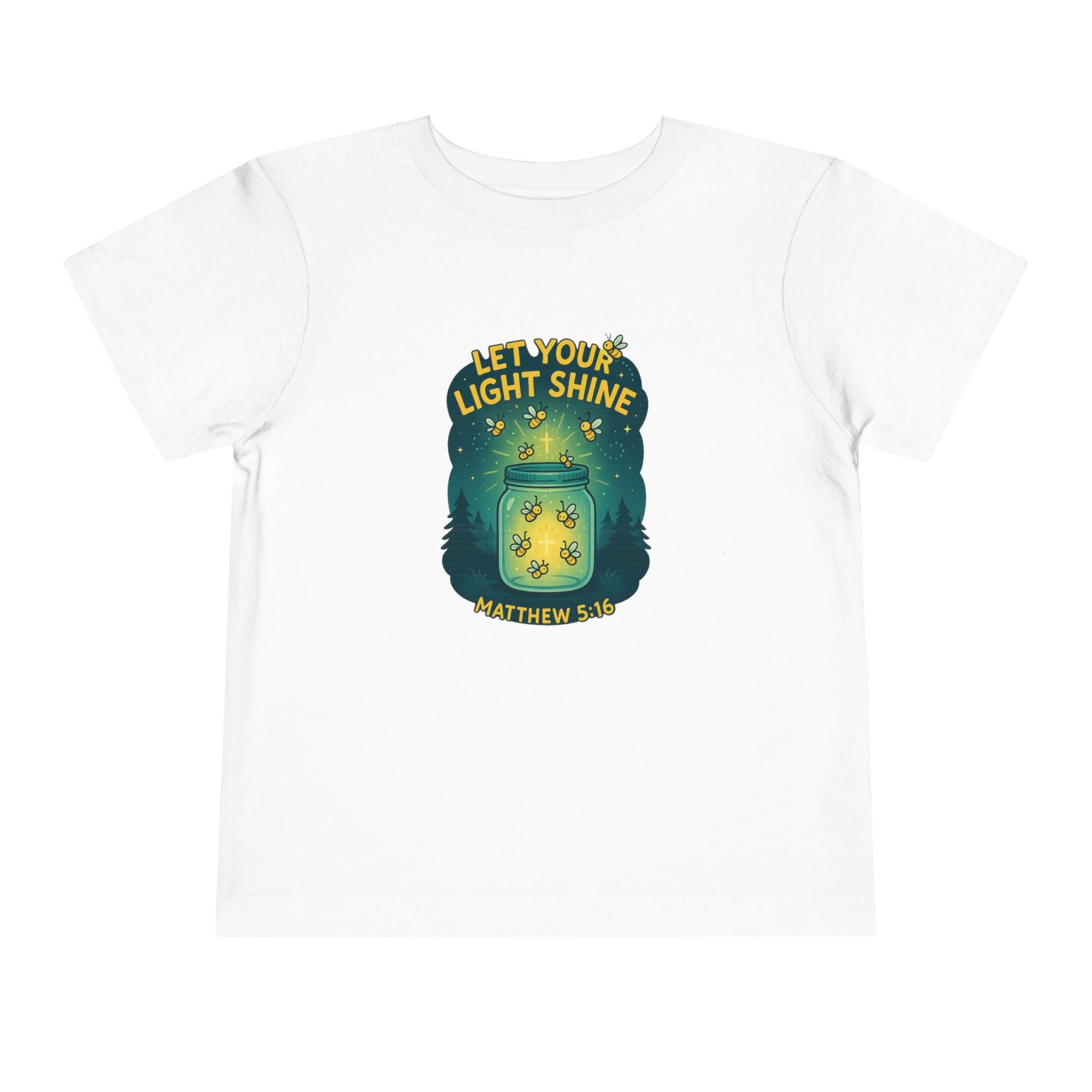 Let Your Light Shine Shirt for Toddlers, Kids Christian Shirt, Matthew 5 16 Shirt, Christian Toddler Shirt, Bible Verse Kids Gift, Redeemed Faith Apparel