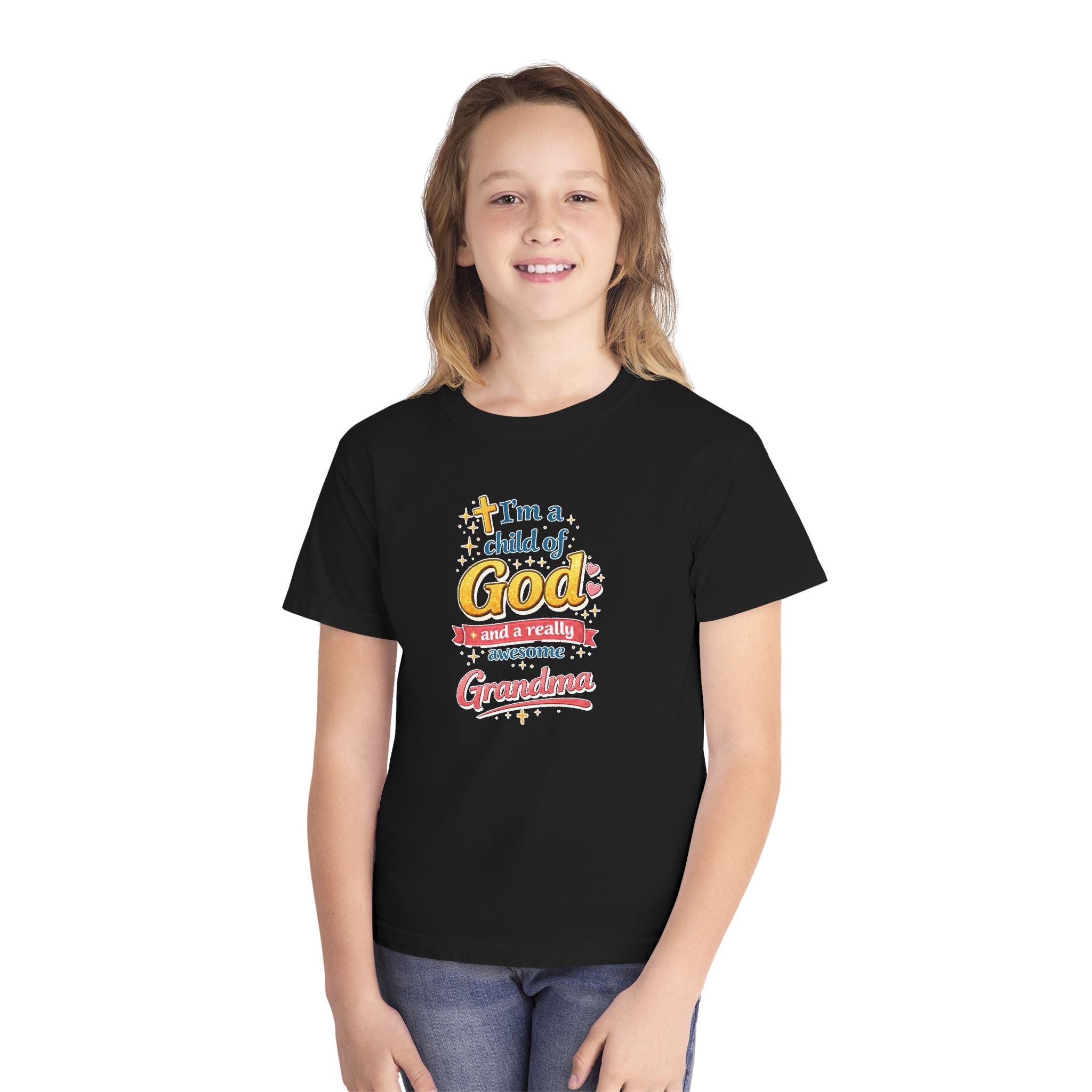 Im a Child of God Youth Shirt and Awesome Grandma, Christian Family Shirt Youth, Grandma Grandpa Mom Dad Shirt, Youth Christian Faith Shirt