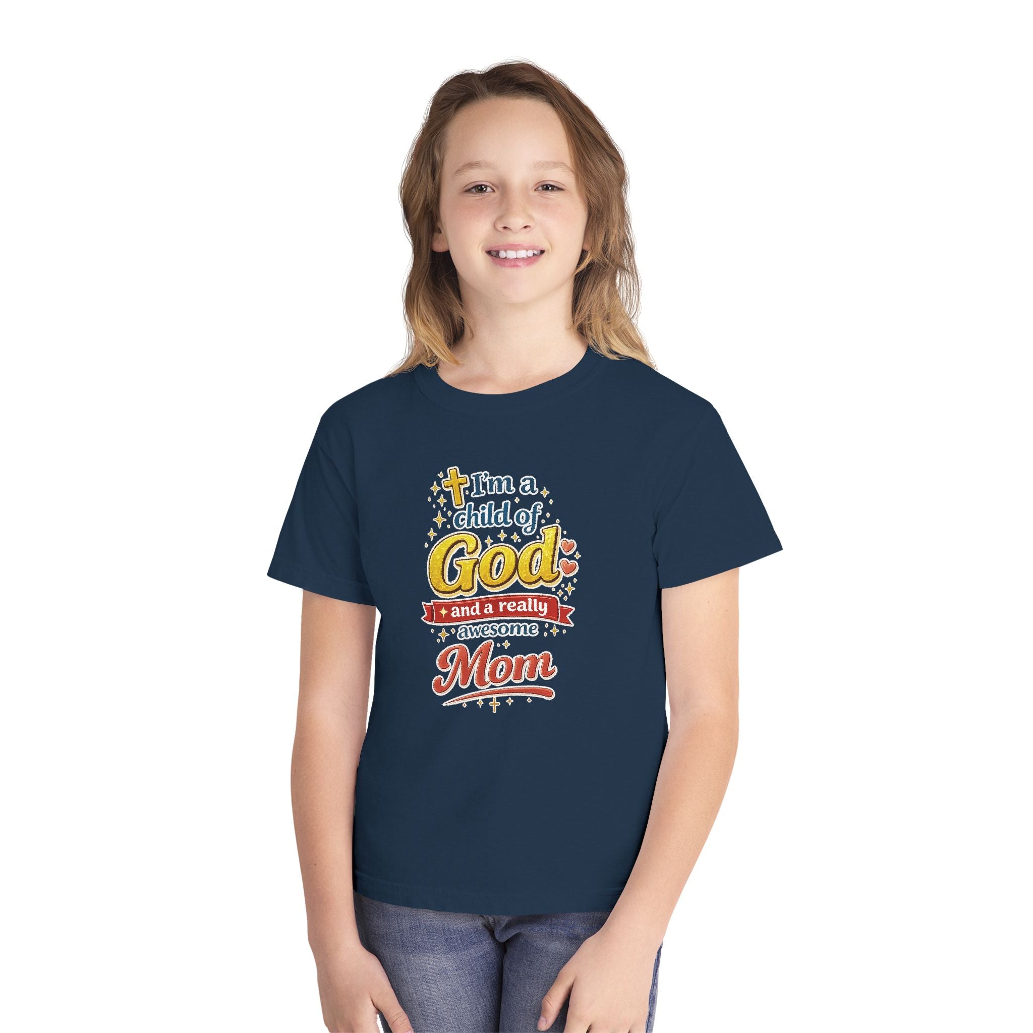 Im a Child of God Youth Shirt and Awesome Mom, Christian Family Shirt Youth, Grandma Grandpa Mom Dad Shirt, Youth Christian Faith Shirt