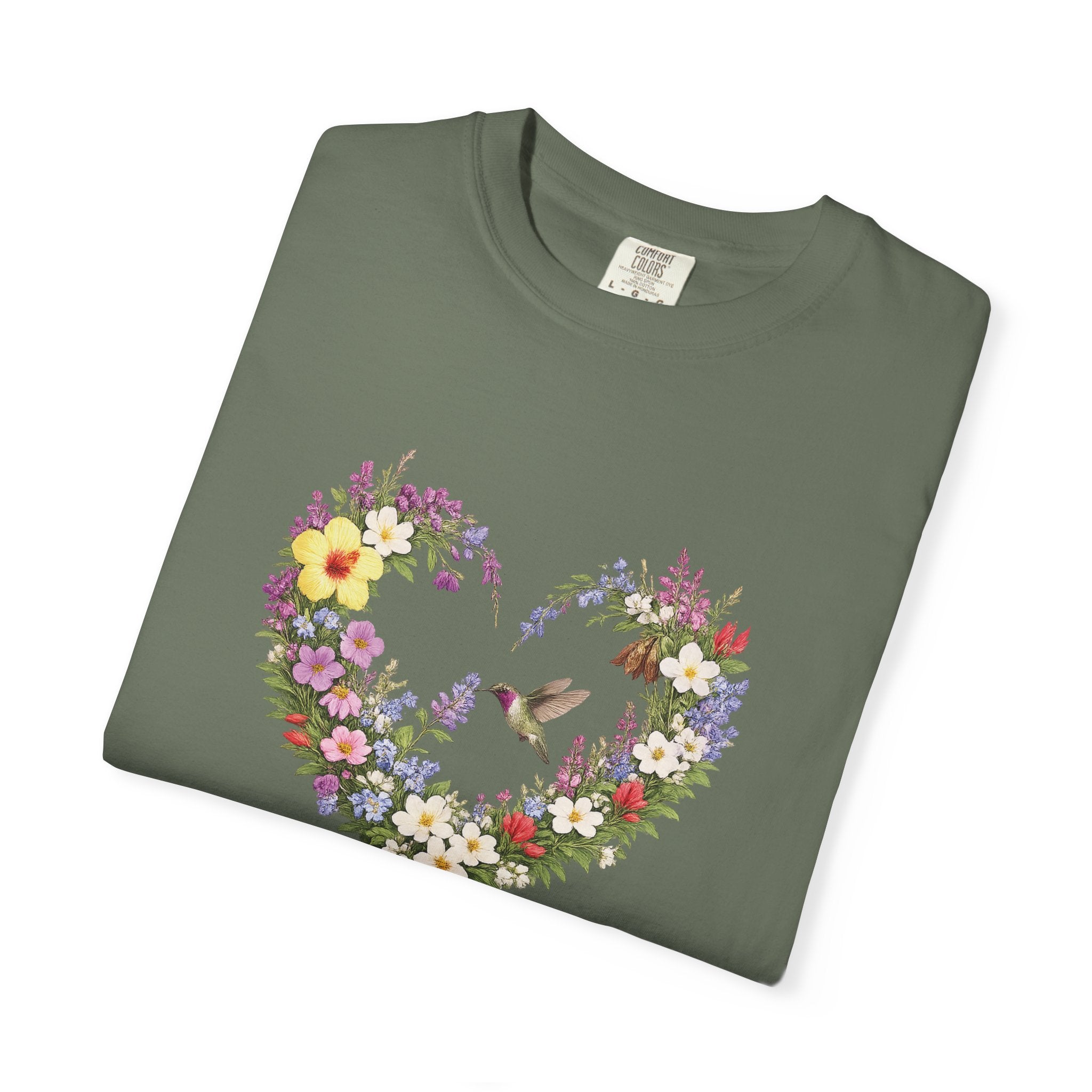 Gods Masterpiece Floral Heart T-shirt, Ephesians 2:10 Christian Shirt, Christian Women Gift, Wildflower Heart, Redeemed Faith Apparel