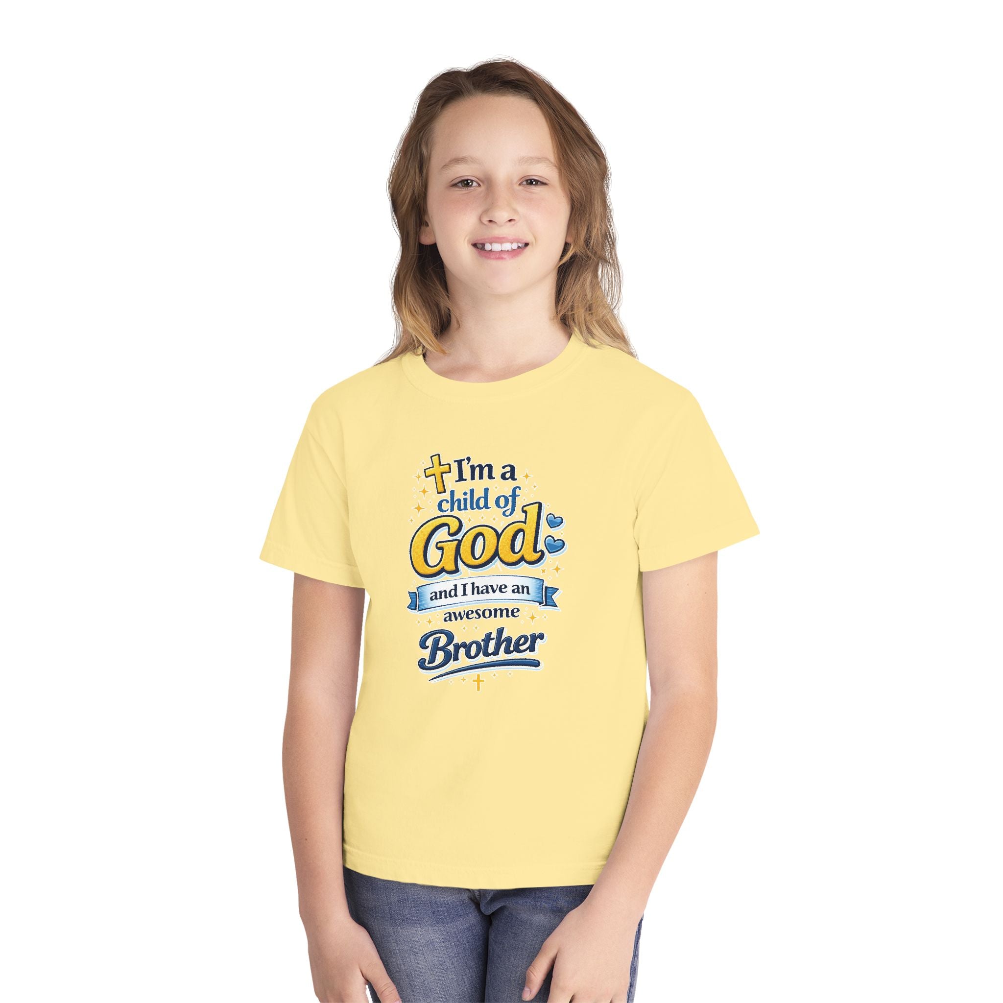 Im a Child of God Youth Shirt and Awesome Brother, Christian Family Shirt Youth, Brother Sister Mom Dad Shirt, Youth Christian Faith Shirt