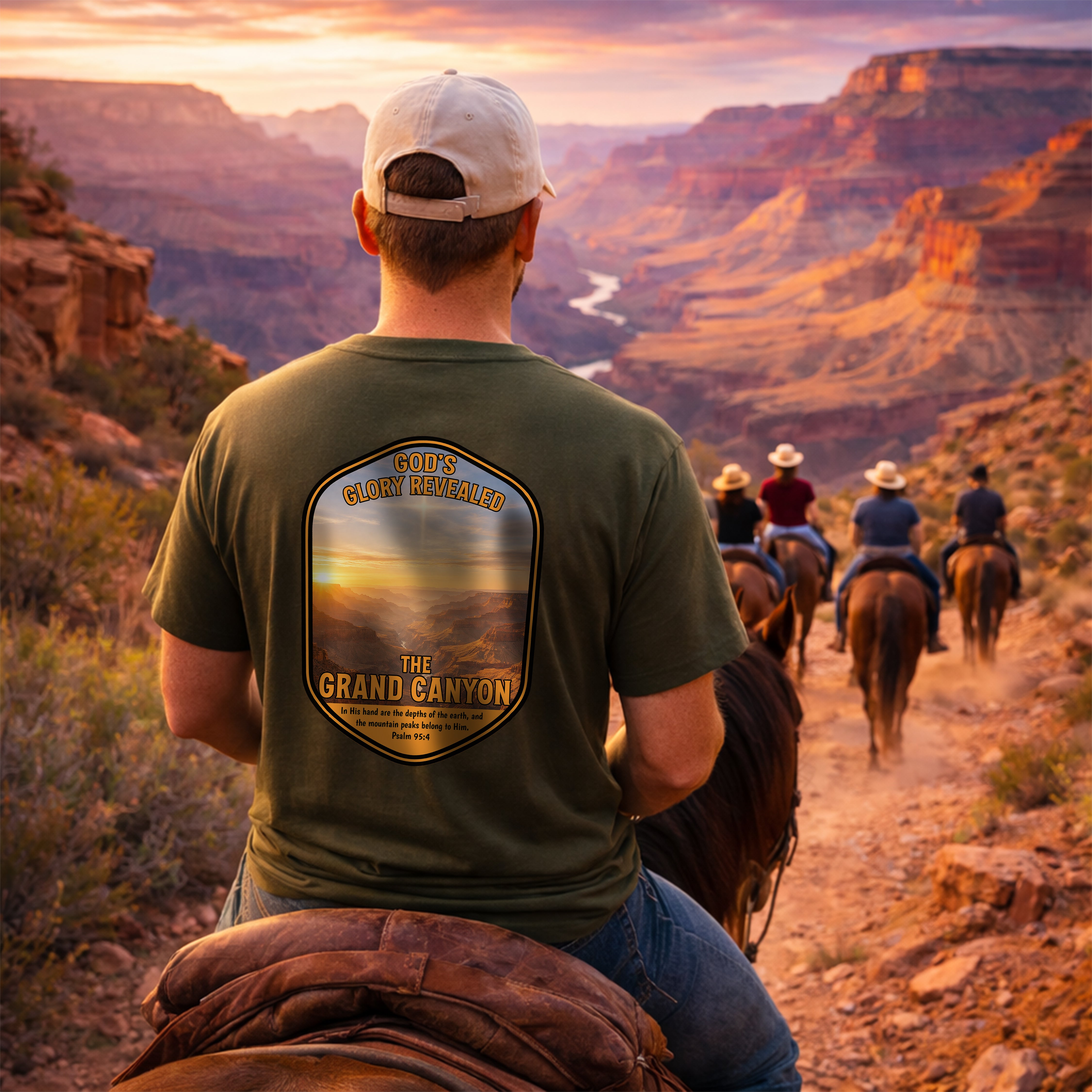 AZ-Grand Canyon Christian T Shirt, Arizona Faith Shirt, Gods Glory Revealed Shirt, Psalm 95 Bible Verse Shirt, God Bless America Collection