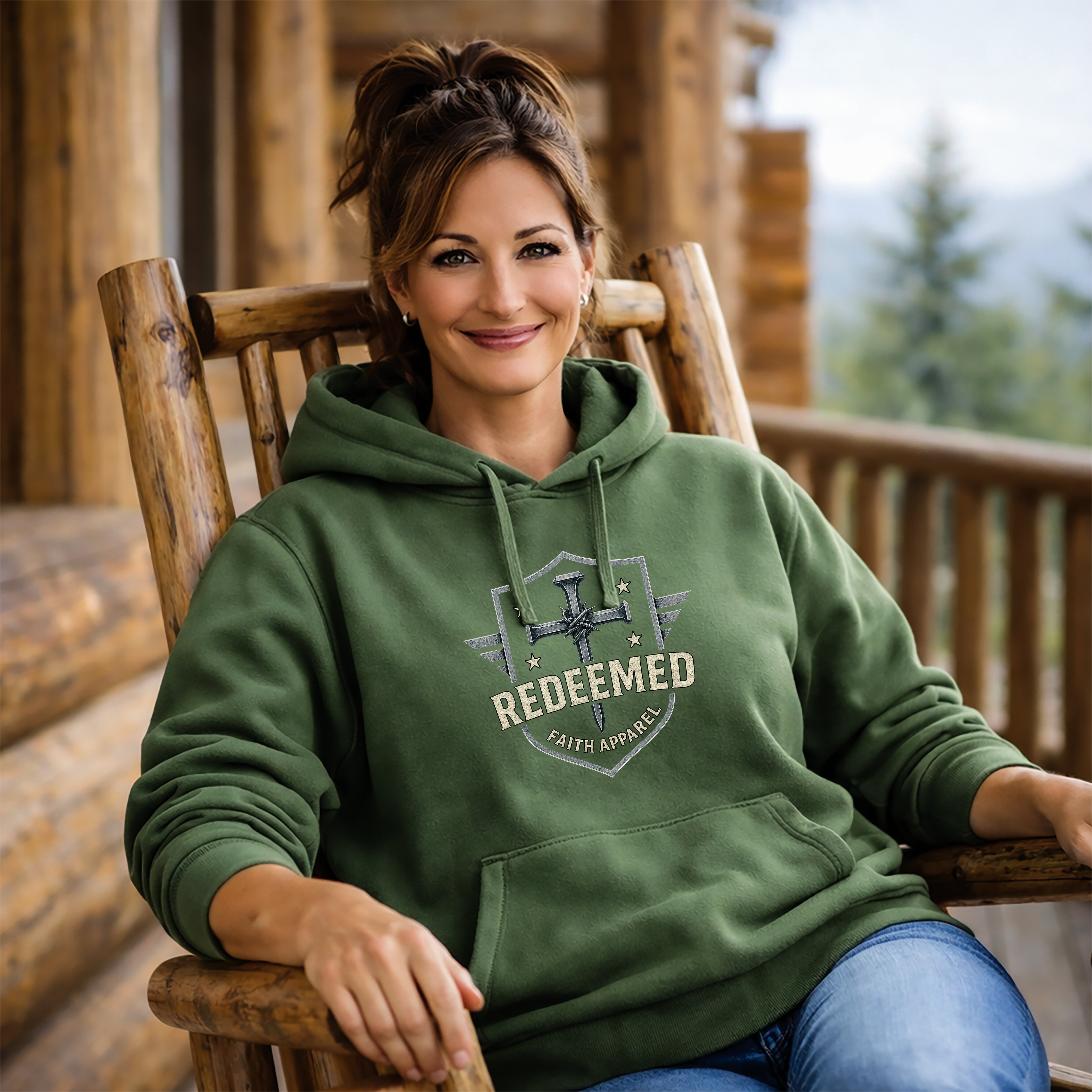 Redeemed Faith Apparel Hoodie, Galatians 2:20 Christian Hoodie, Faith Based Apparel, Jesus Hoodie, Christian Unisex Gift, Faith Clothing