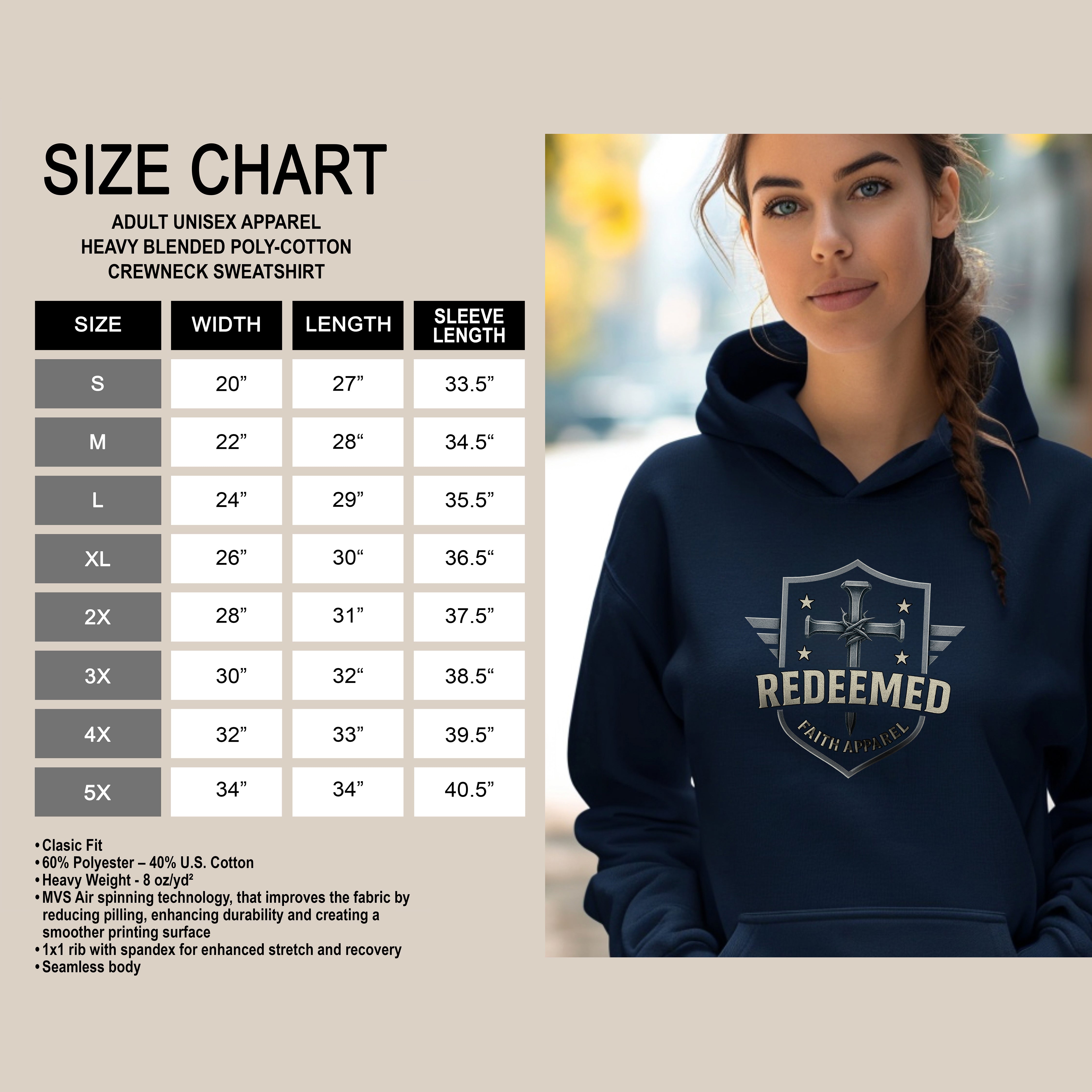 Redeemed Faith Apparel Hoodie, Galatians 2:20 Christian Hoodie, Faith Based Apparel, Jesus Hoodie, Christian Unisex Gift, Faith Clothing