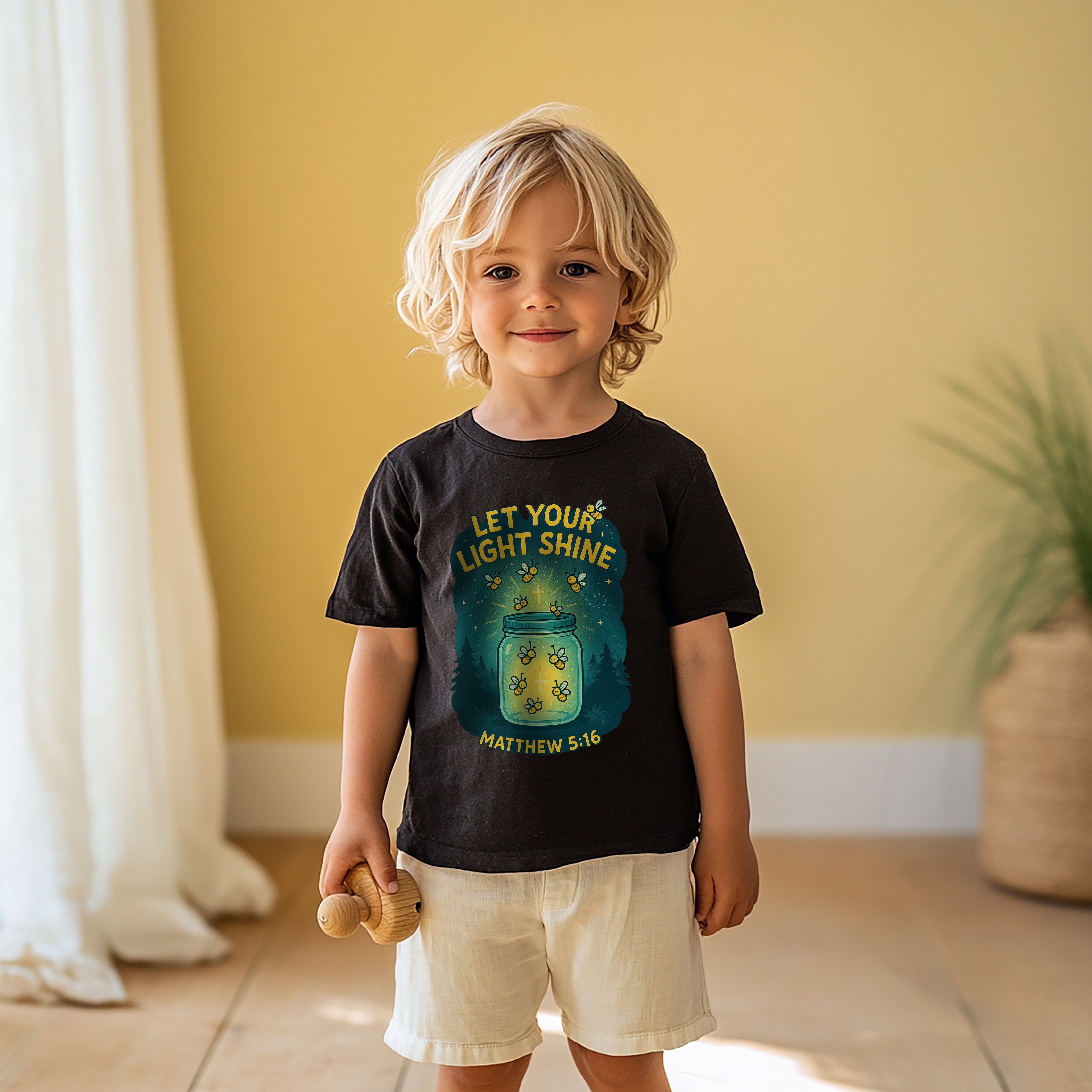 Let Your Light Shine Shirt for Toddlers, Kids Christian Shirt, Matthew 5 16 Shirt, Christian Toddler Shirt, Bible Verse Kids Gift, Redeemed Faith Apparel
