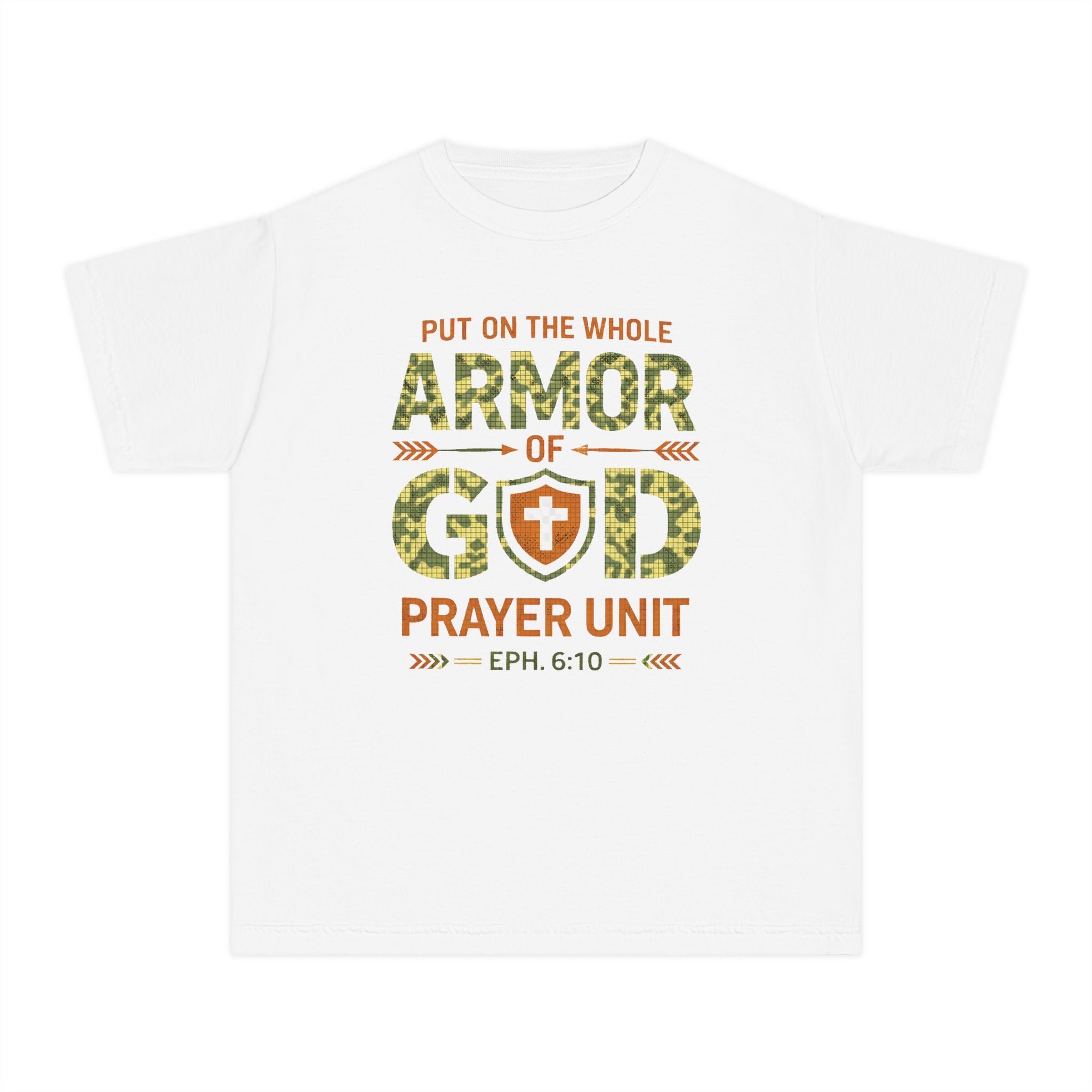 Armor of God Youth Shirt, Christian Youth Boy Shirt, Ephesians 6 10 Shirt, Bible Verse Youth Tee, Faith Warrior Shirt, Church Shirt