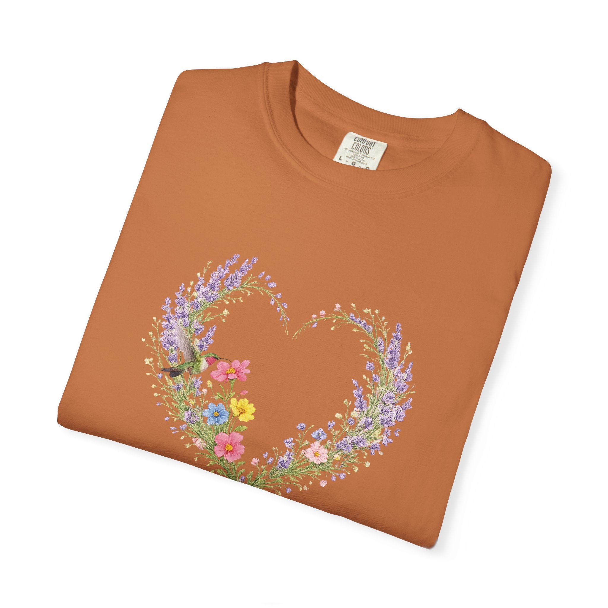 She Is Clothed With Strength And Dignity Floral Tee, Proverbs 31:25 Shirt, Christian Women Gift, Wildflower Heart, Redeemed Faith Apparel