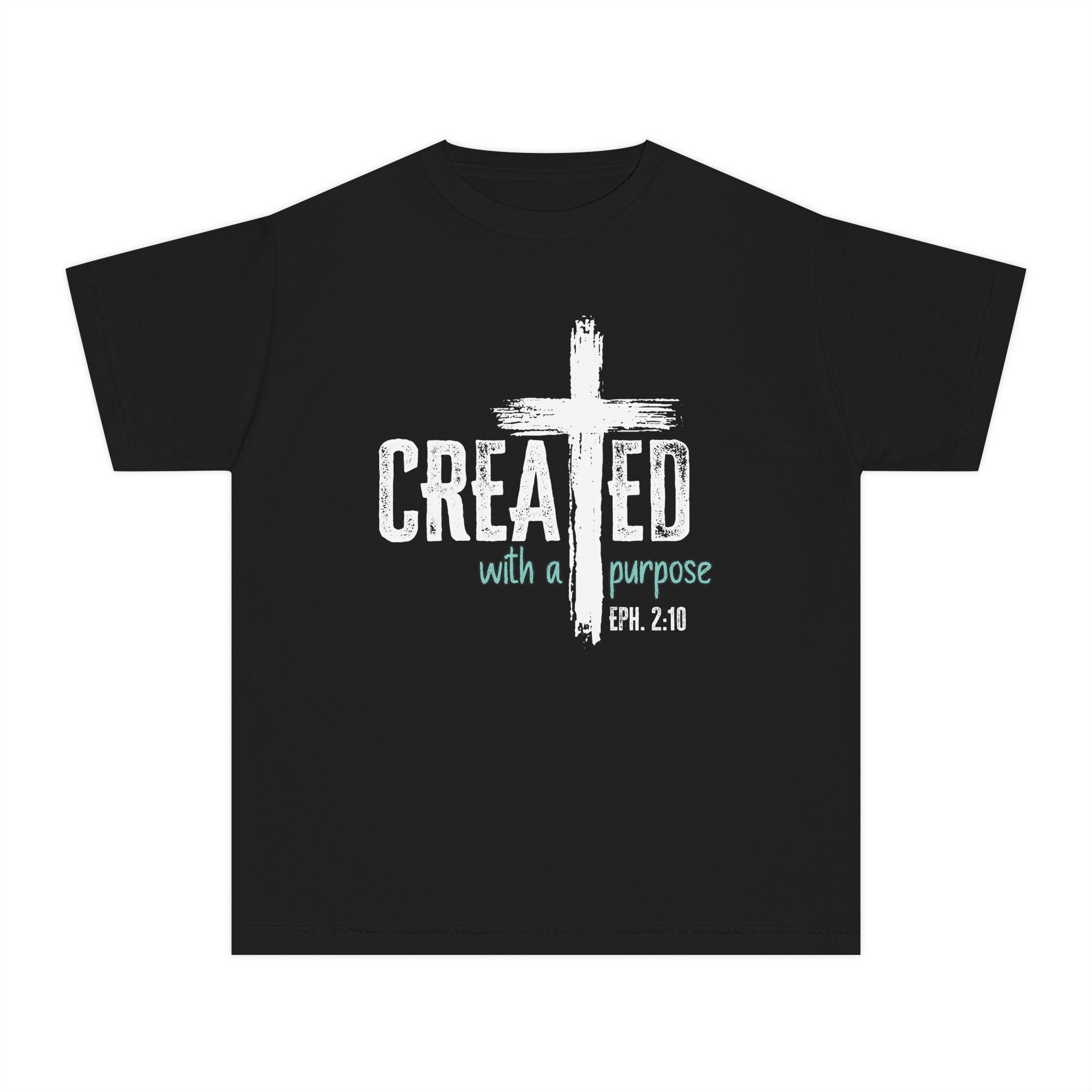 Created with a Purpose Youth Shirt, Christian Youth Shirt, Ephesians 2:10 Shirt, Faith Shirt for Kids, Christian Tee, Church Shirt