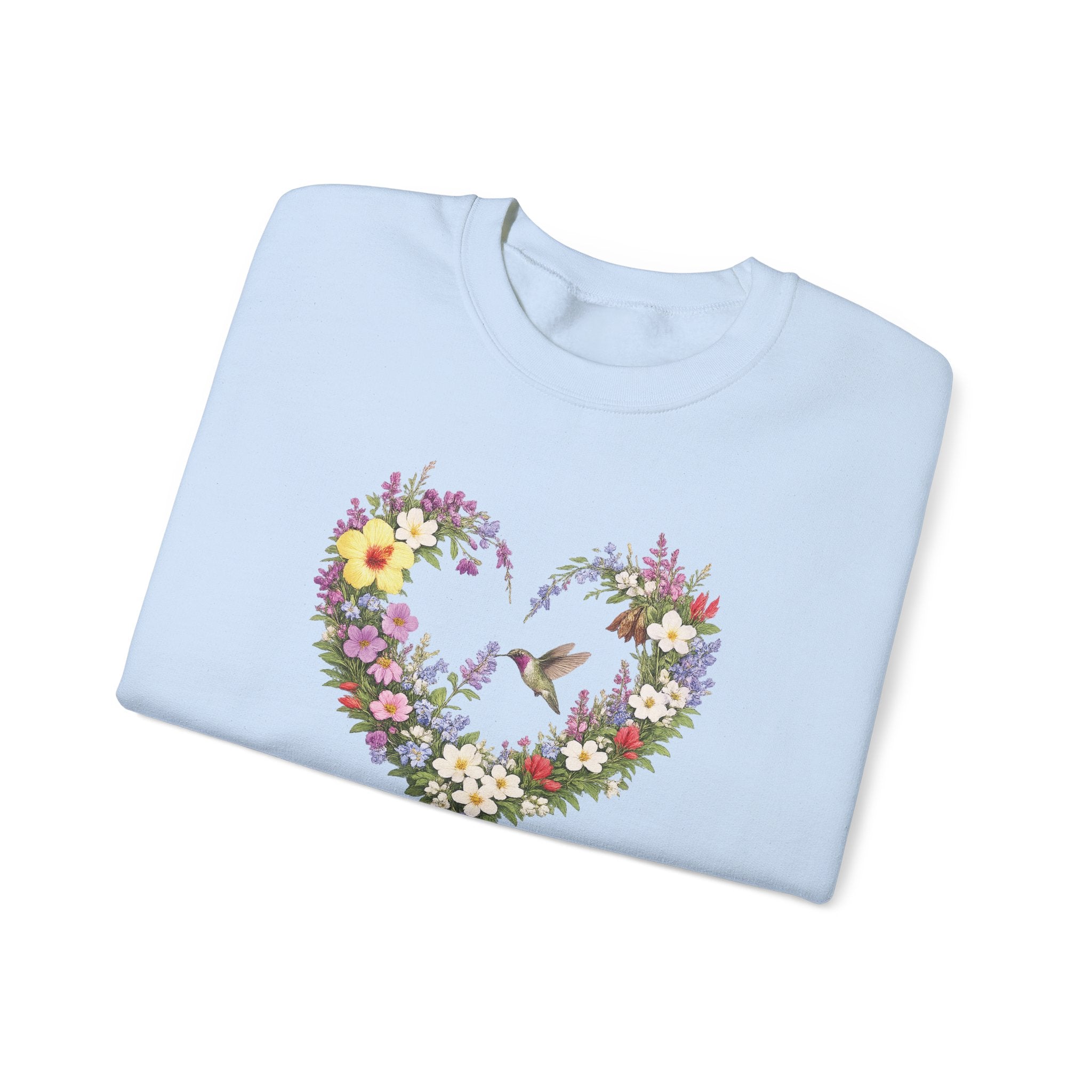 God’s Masterpiece Sweatshirt, Ephesians 2:10 Christian Floral Sweatshirt, Hummingbird Faith Womens Gift, Redeemed Faith Apparel