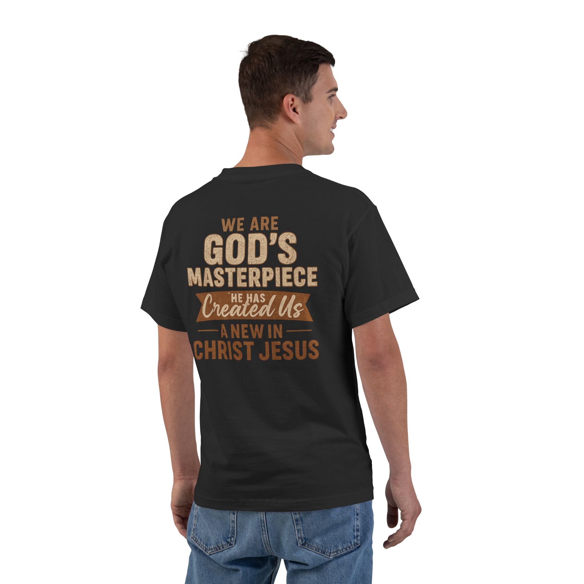 God's Masterpiece Short-Sleeve T-Shirt - Ephesians 2:10, Christian Apparel, Faith-Based Fashion, Christian Encouragement, Gift for Believers