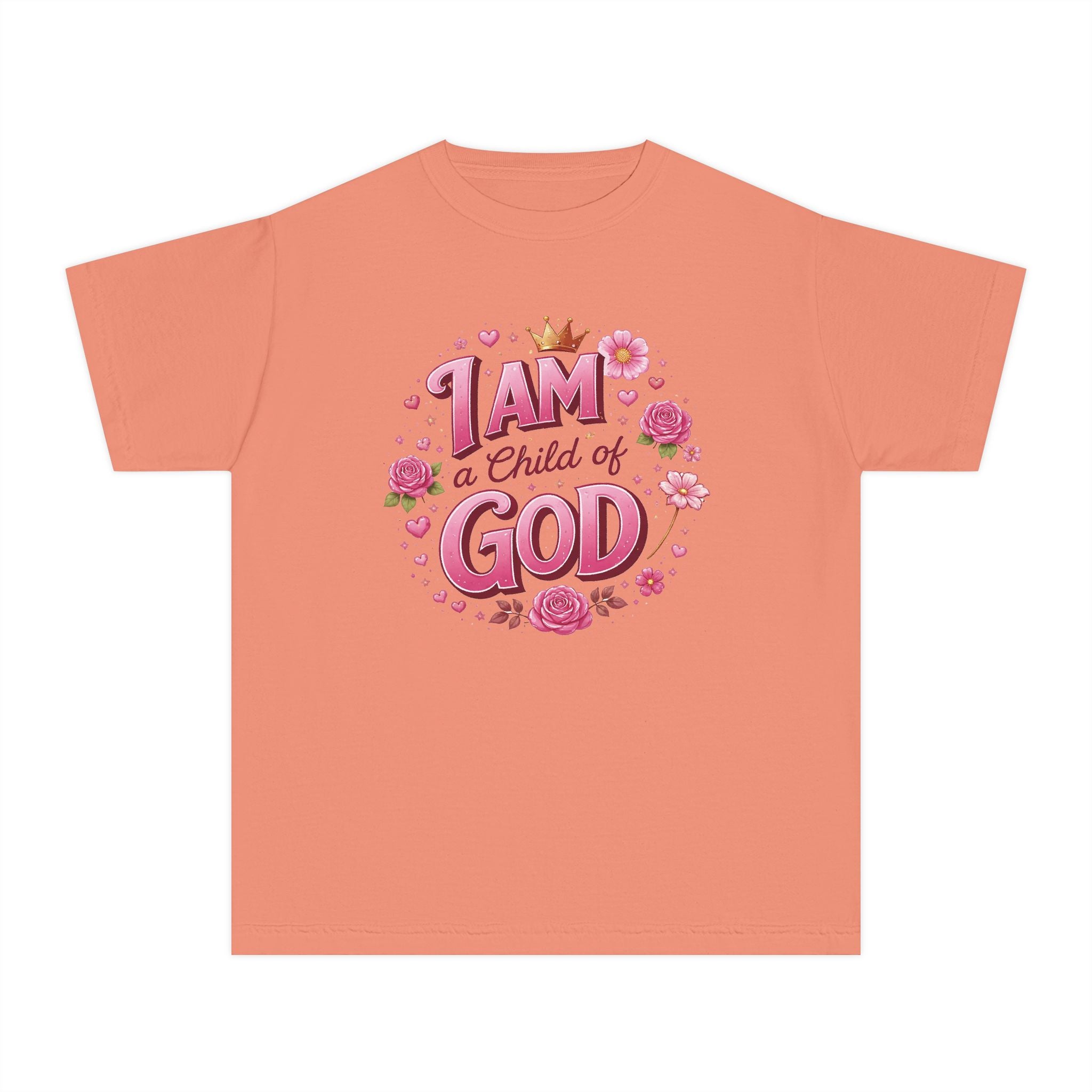 I Am a Child of God Youth Shirt, Christian Girl Shirt, Faith Shirt for Girls, Bible Shirt Youth, Christian Kids Tee, Church Shirt