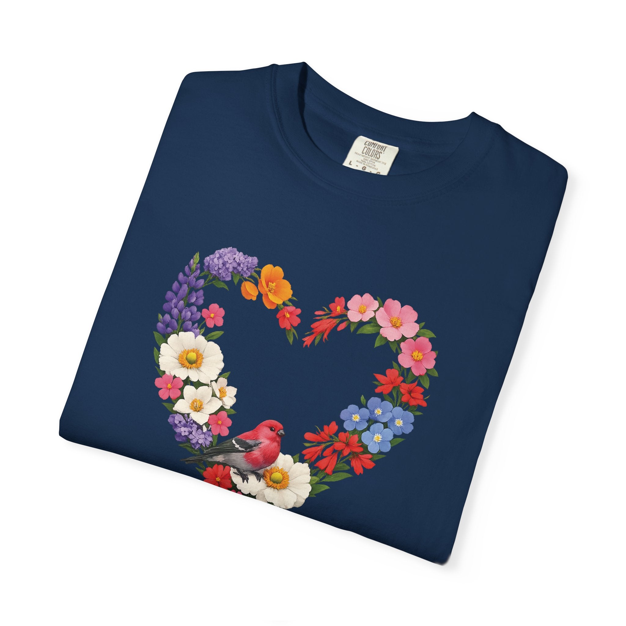 For God Has Not Given Us A Spirit Of Fear Floral Tee, 2 Timothy 1:7 Shirt, Christian Women Gift, Wildflower Heart, Redeemed Faith Apparel