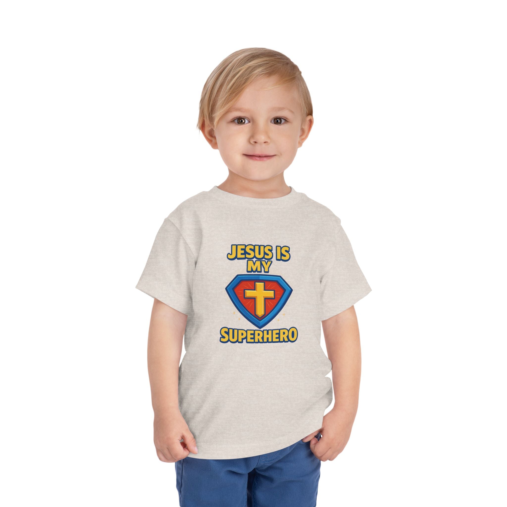 Kids Jesus Is My Superhero Shirt, Kids Christian Shirt, Christian Boy Shirt, Kids Jesus Shirt, Kids Faith Shirt, Redeemed Faith Apparel,