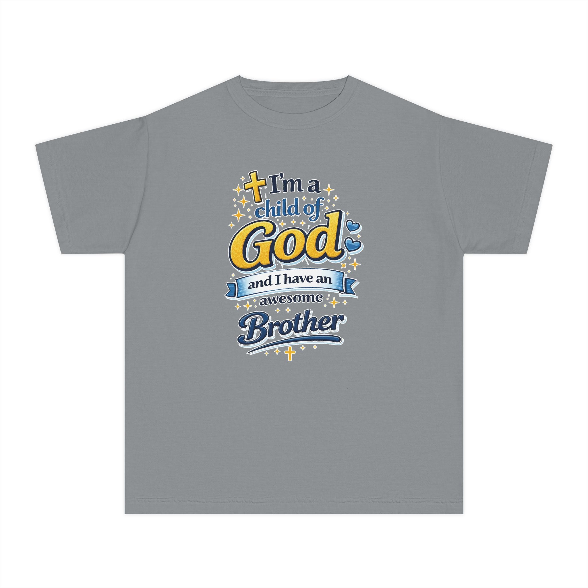 Im a Child of God Youth Shirt and Awesome Brother, Christian Family Shirt Youth, Brother Sister Mom Dad Shirt, Youth Christian Faith Shirt