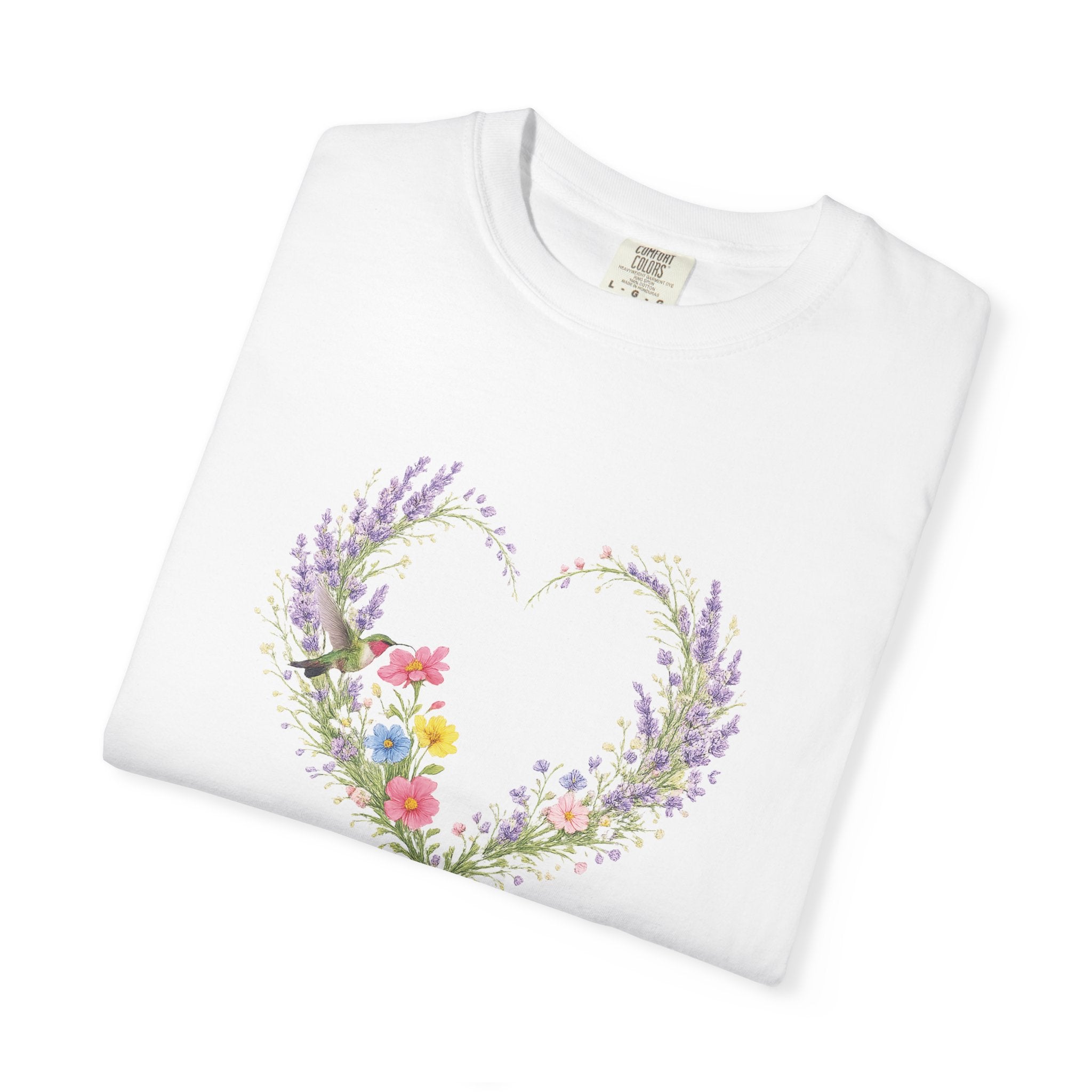 She Is Clothed With Strength And Dignity Floral Tee, Proverbs 31:25 Shirt, Christian Women Gift, Wildflower Heart, Redeemed Faith Apparel