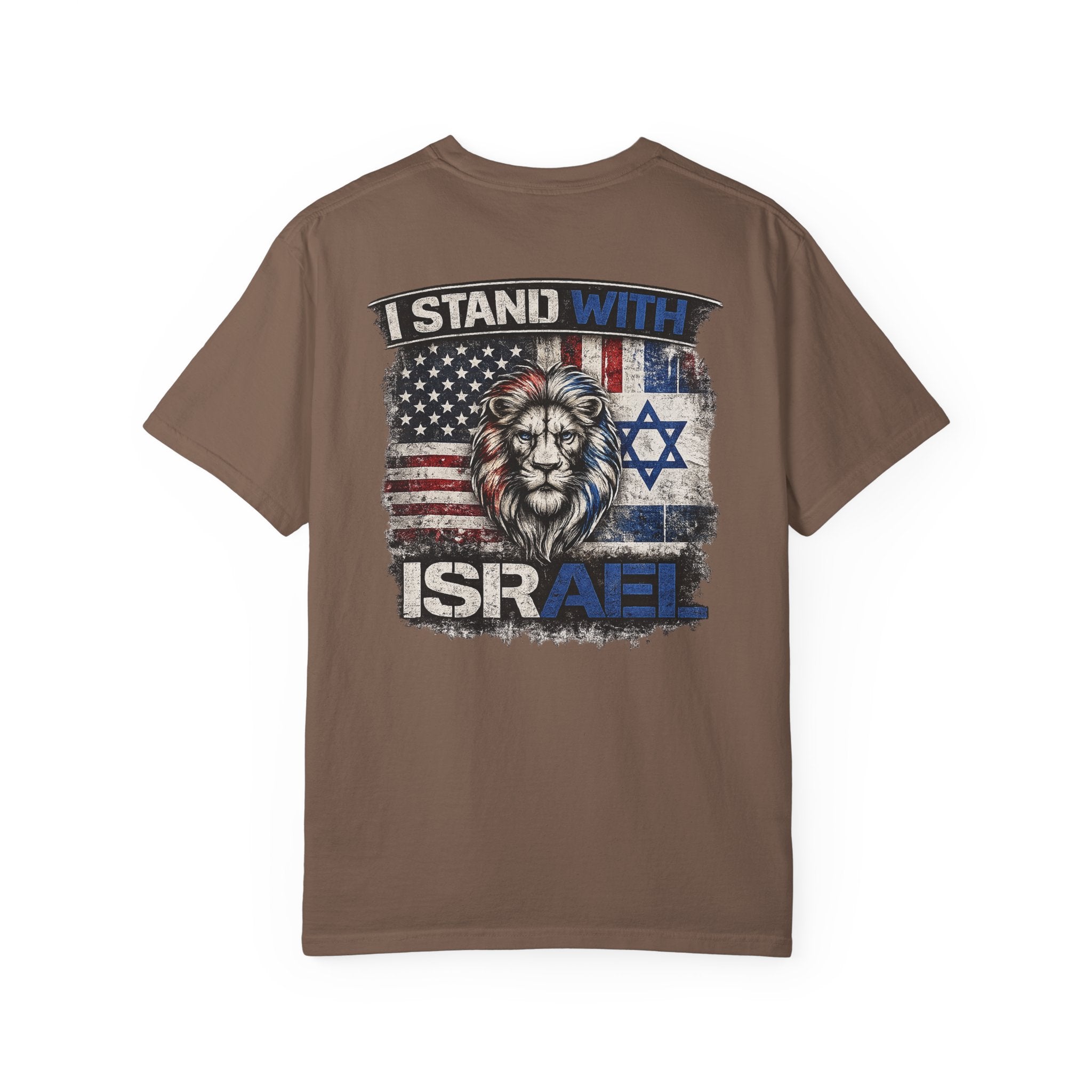 I Stand With Israel Christian T-Shirt, Lion of Judah Faith Tee, Israel Support Shirt, Christian Patriot Shirt, Redeemed Faith Apparel