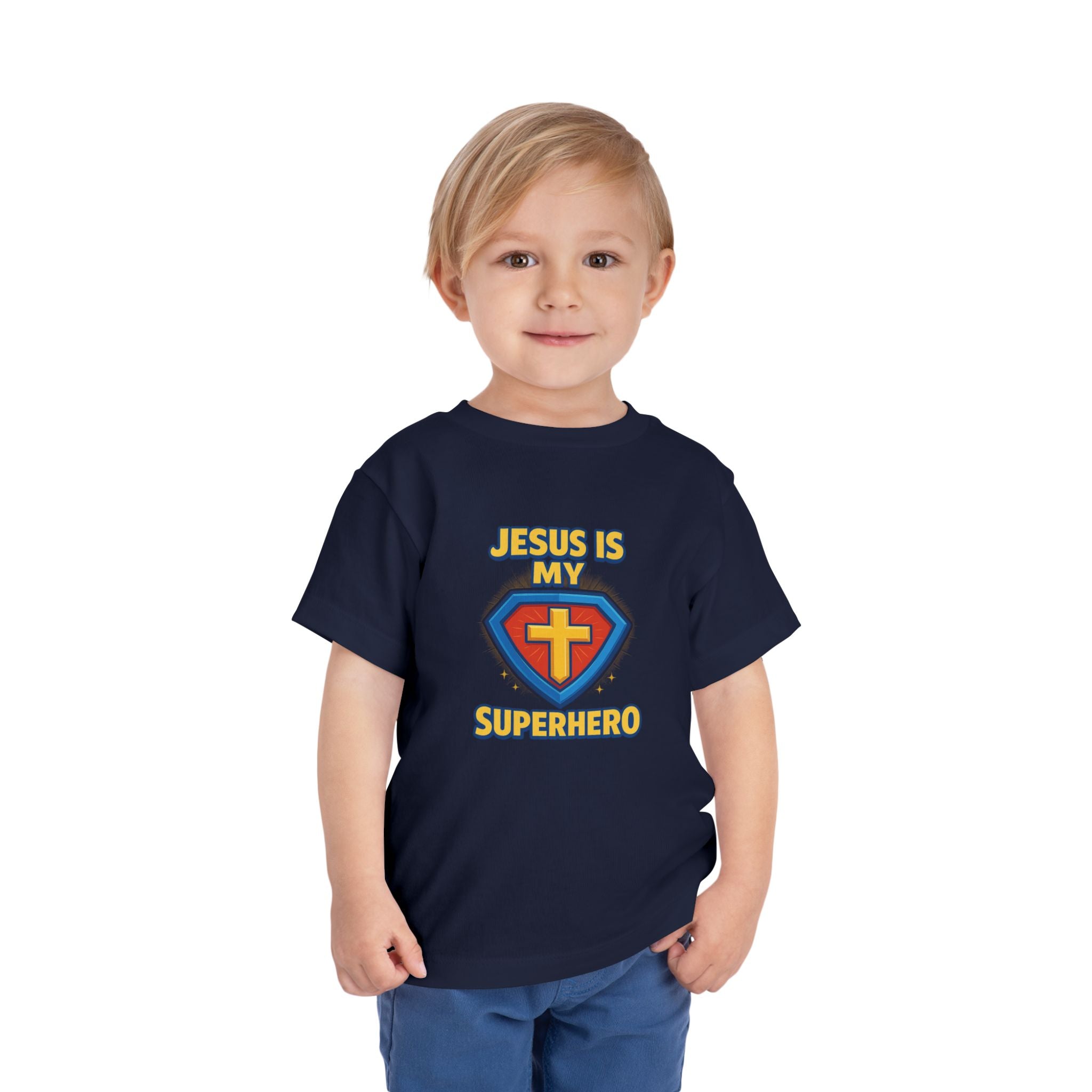 Kids Jesus Is My Superhero Shirt, Kids Christian Shirt, Christian Boy Shirt, Kids Jesus Shirt, Kids Faith Shirt, Redeemed Faith Apparel,