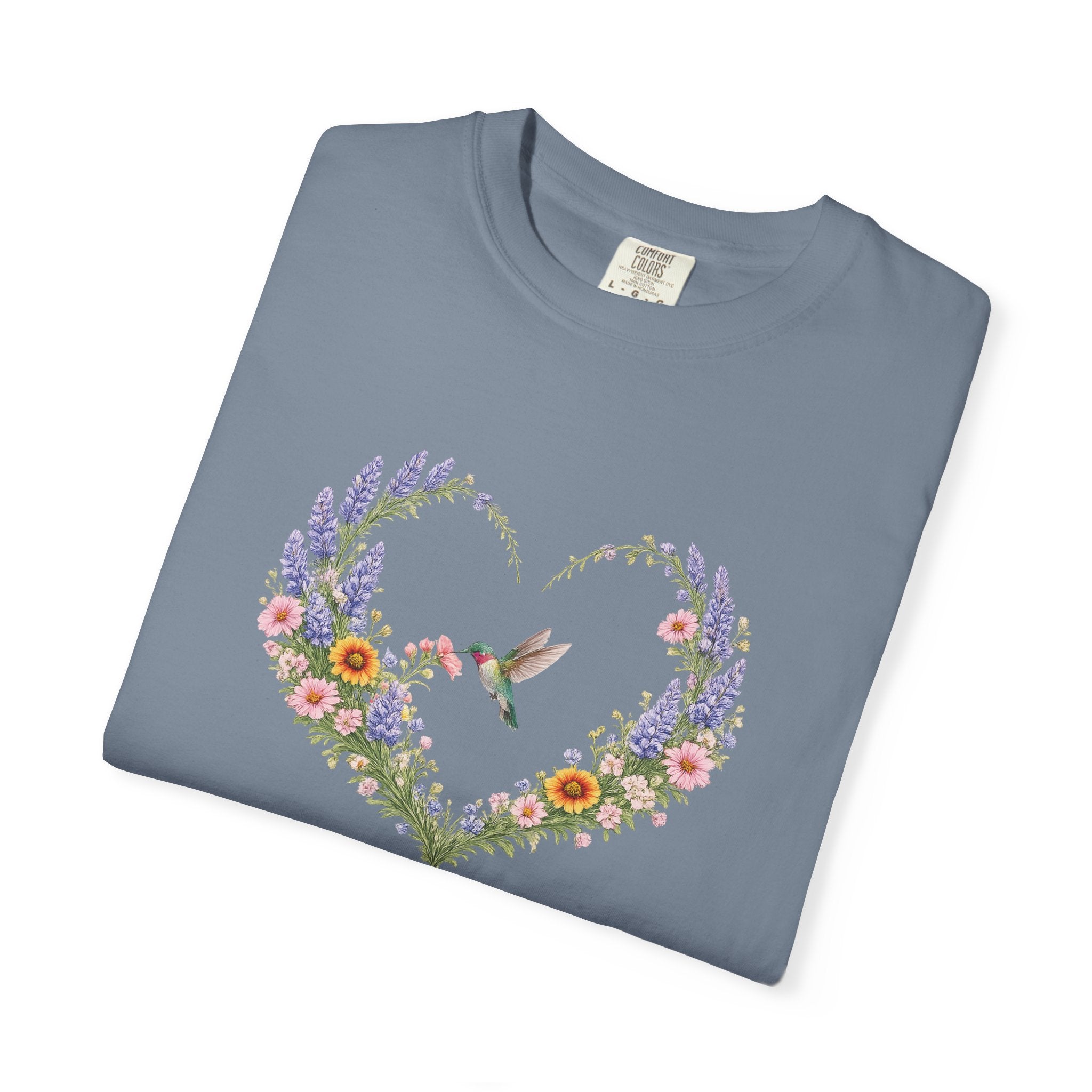 Happy Is She Who Has Believed Floral Tee, Luke 1:45 Shirt, Faith Shirt, Christian Women Gift, Wildflower Heart, Redeemed Faith Apparel
