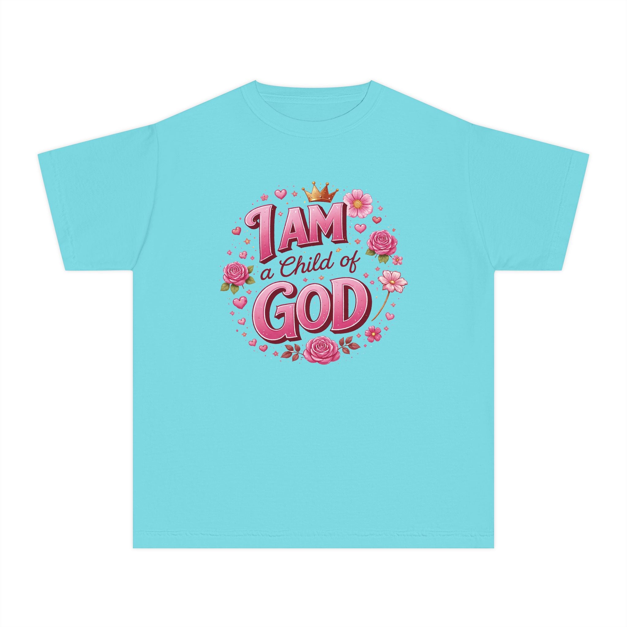 I Am a Child of God Youth Shirt, Christian Girl Shirt, Faith Shirt for Girls, Bible Shirt Youth, Christian Kids Tee, Church Shirt