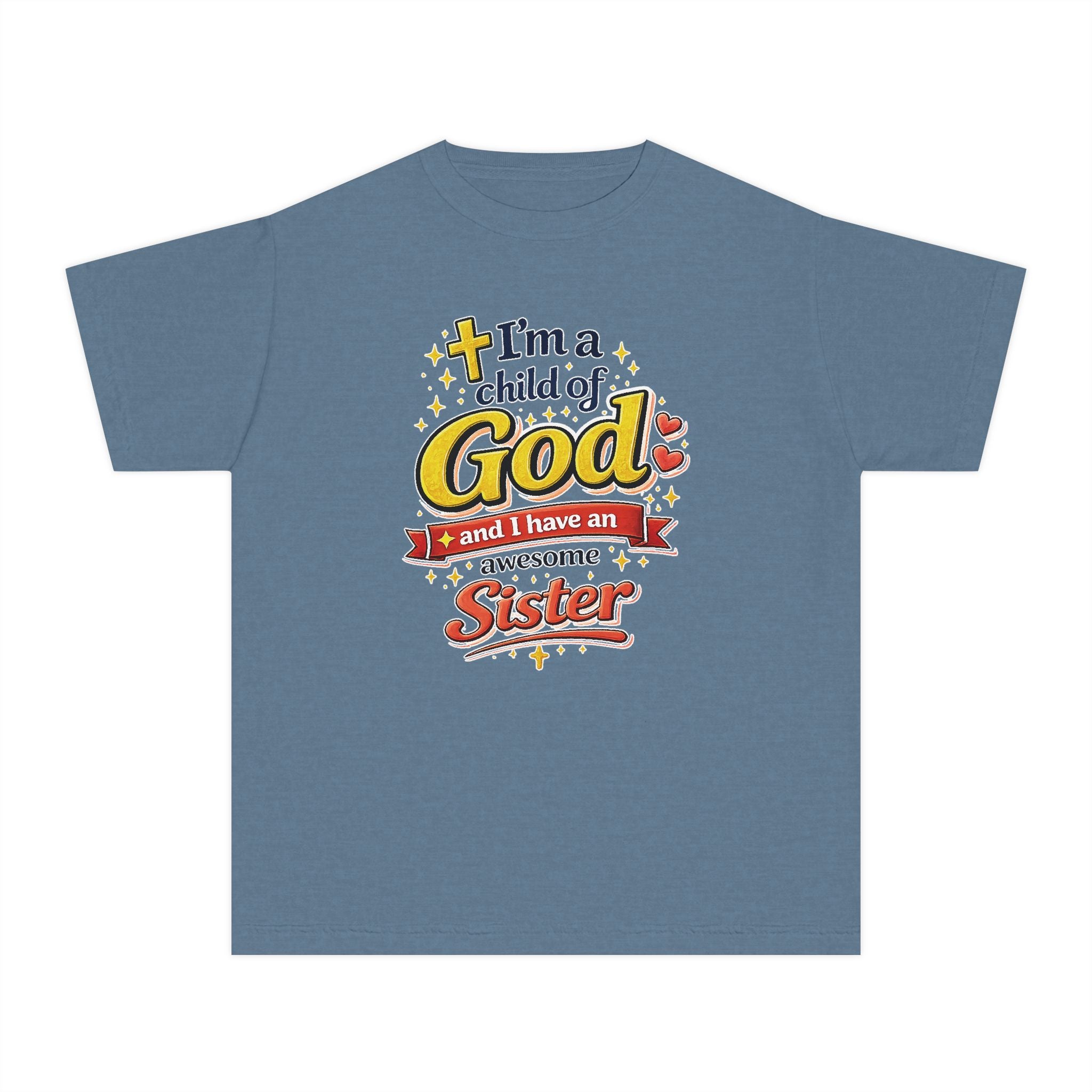 Im a Child of God Youth Shirt and Awesome Sister, Christian Family Shirt Youth, Brother Sister Mom Dad Shirt, Youth Christian Faith Shirt