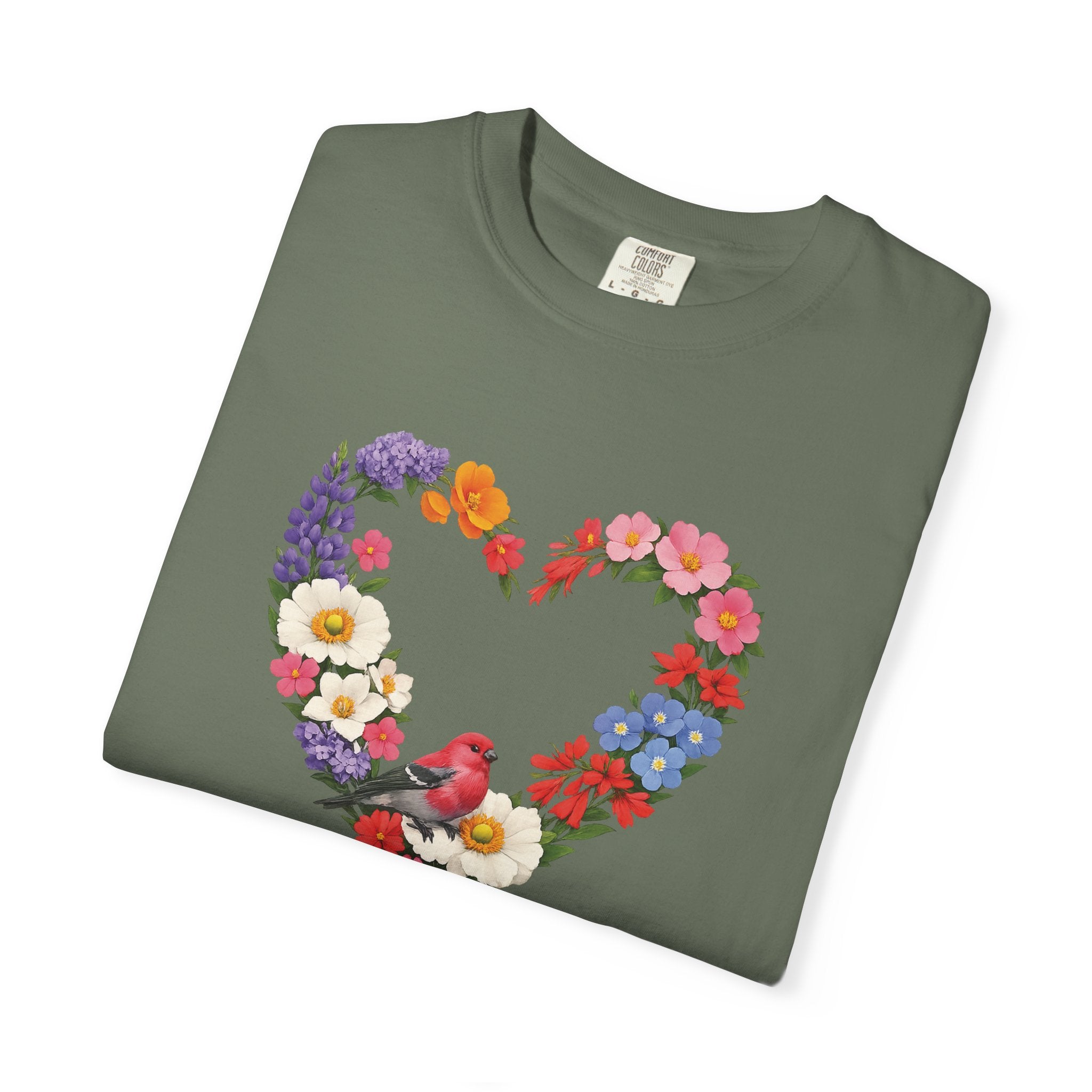 For God Has Not Given Us A Spirit Of Fear Floral Tee, 2 Timothy 1:7 Shirt, Christian Women Gift, Wildflower Heart, Redeemed Faith Apparel