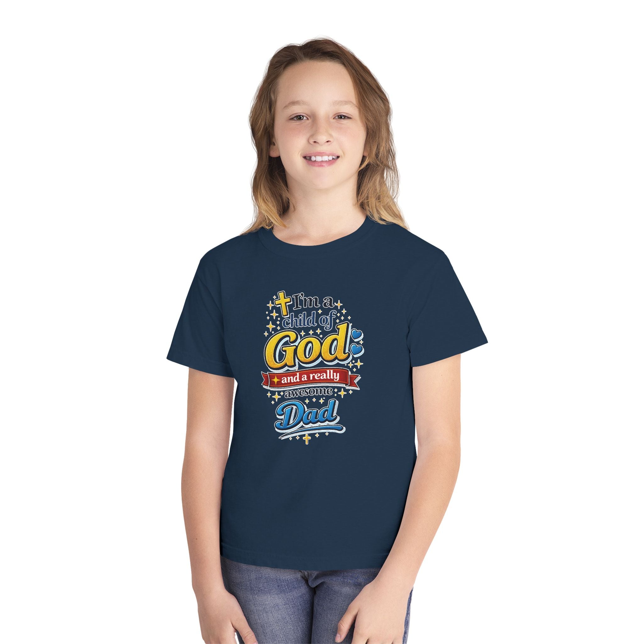 Im a Child of God Youth Shirt and Awesome Dad, Christian Family Shirt Youth, Grandma Grandpa Mom Dad Shirt, Youth Christian Faith Shirt