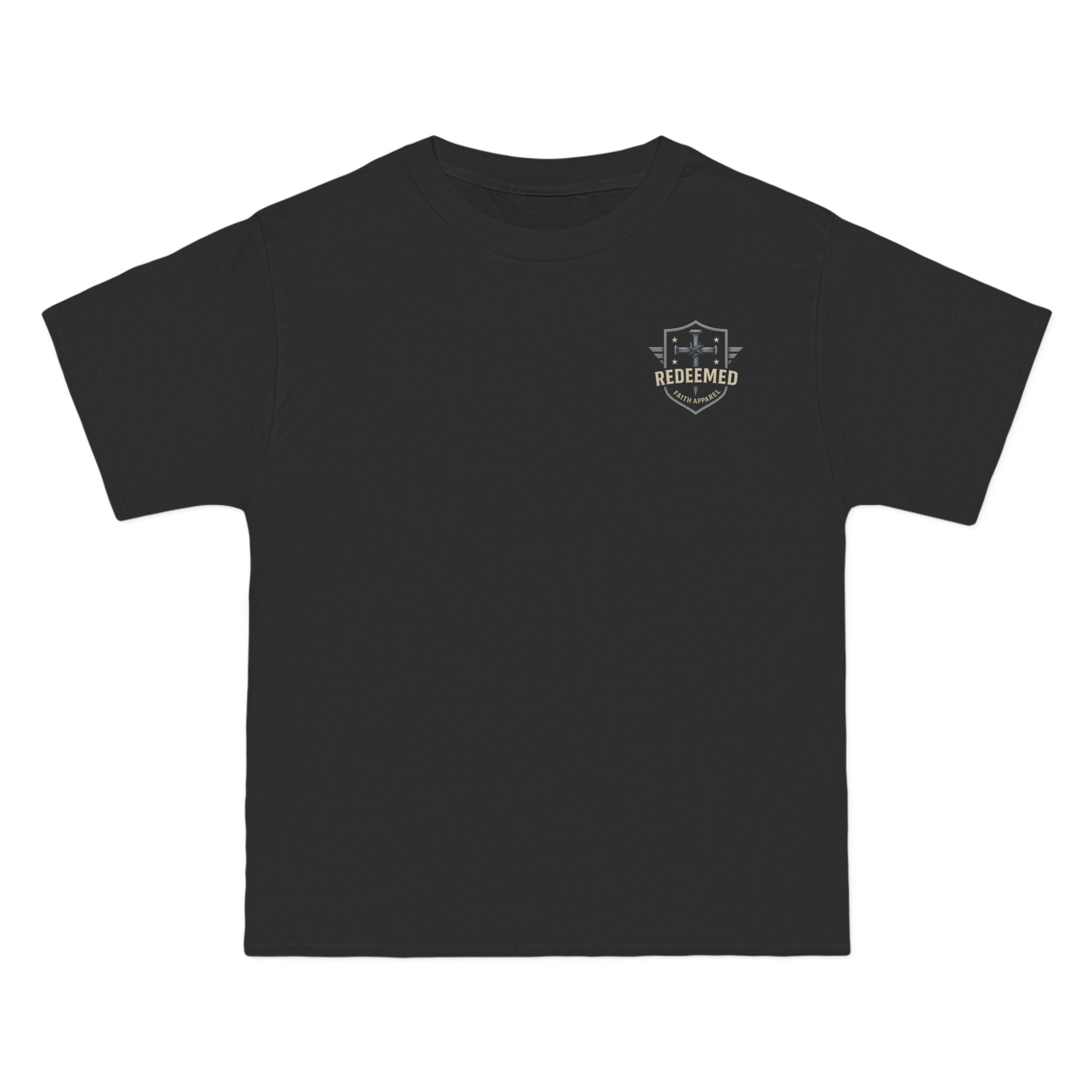 Redeemed Christian T-Shirt | Galatians 2:20 Shirt | Faith-Based Apparel | Cross Design | Religious Gift for Men & Women | Redeemed Faith Tee