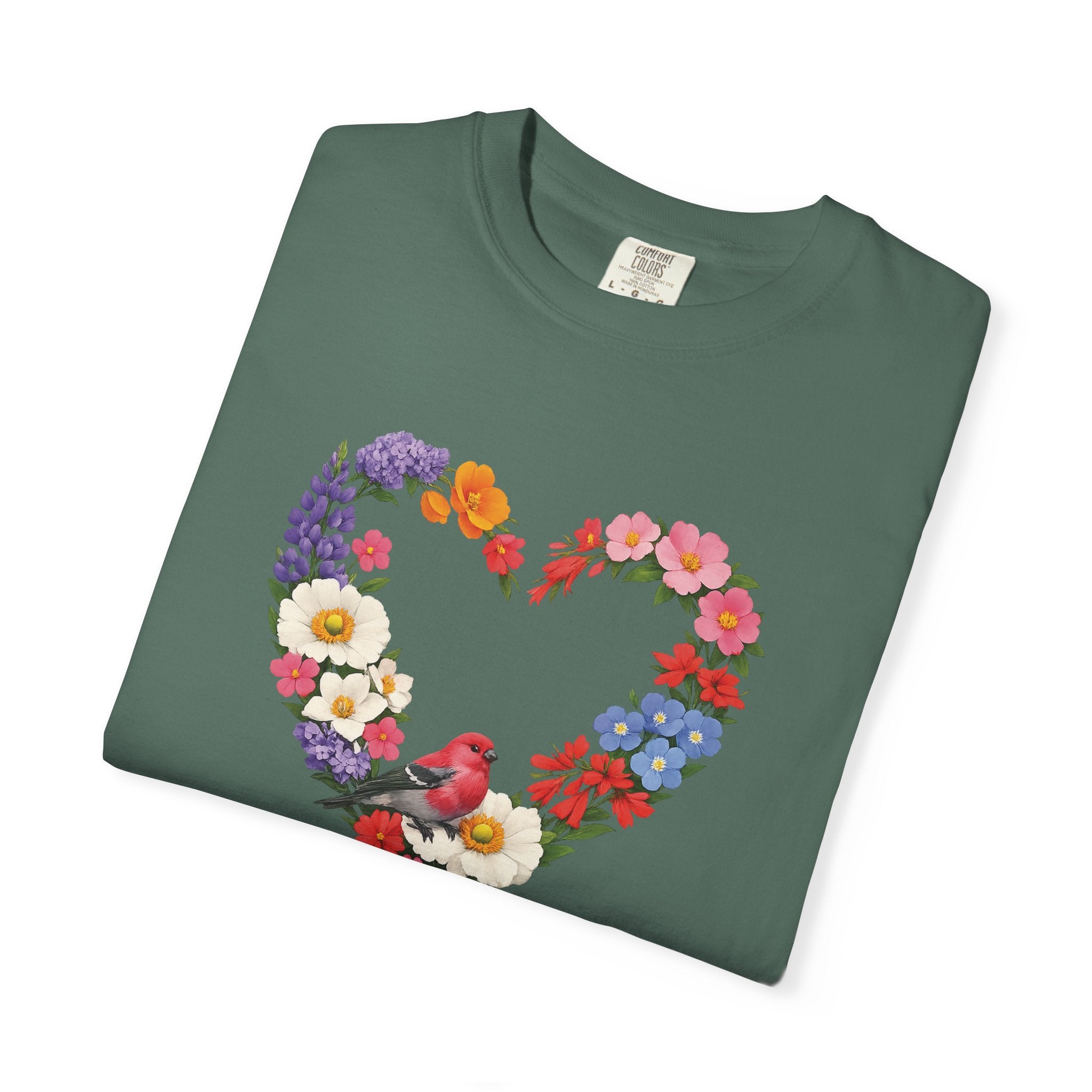 For God Has Not Given Us A Spirit Of Fear Floral Tee, 2 Timothy 1:7 Shirt, Christian Women Gift, Wildflower Heart, Redeemed Faith Apparel