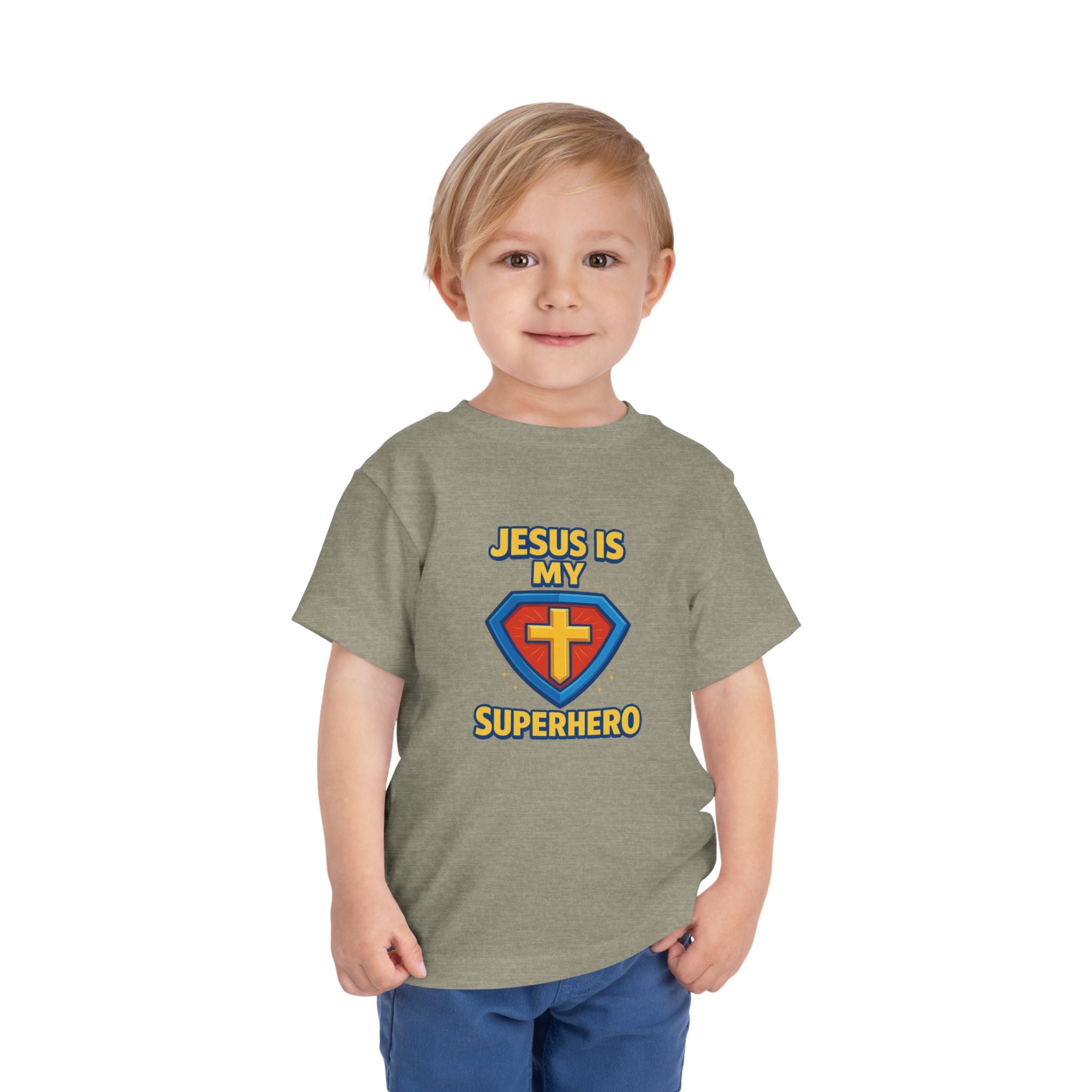 Kids Jesus Is My Superhero Shirt, Kids Christian Shirt, Christian Boy Shirt, Kids Jesus Shirt, Kids Faith Shirt, Redeemed Faith Apparel,