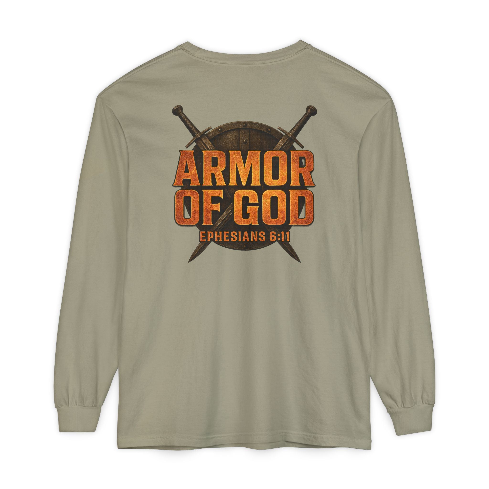 Armor of God Christian Long Sleeve T Shirt, Ephesians 6:11 Shirt, Christian Warrior Faith Shirt, Bible Verse Shirt, Redeemed Faith Apparel