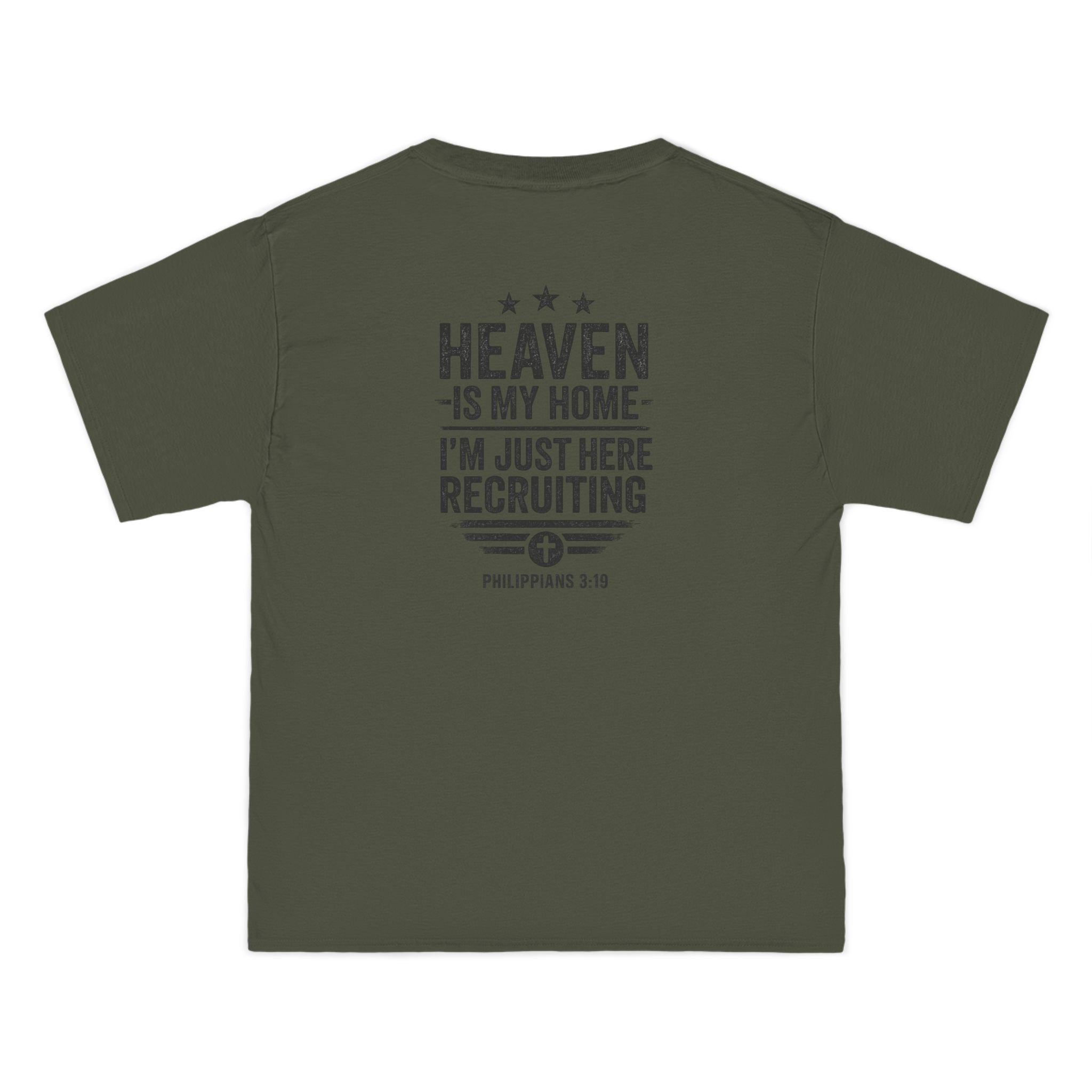 Heaven Is My Home Shirt - Philippians 3:19 Christian Recruiting Tee, Evangelism Faith T-Shirt, Inspirational Shirt, Perfect for Church