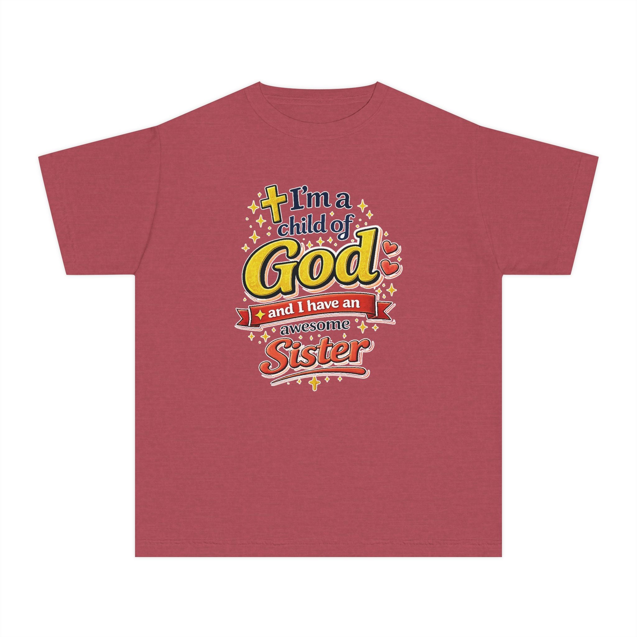 Im a Child of God Youth Shirt and Awesome Sister, Christian Family Shirt Youth, Brother Sister Mom Dad Shirt, Youth Christian Faith Shirt