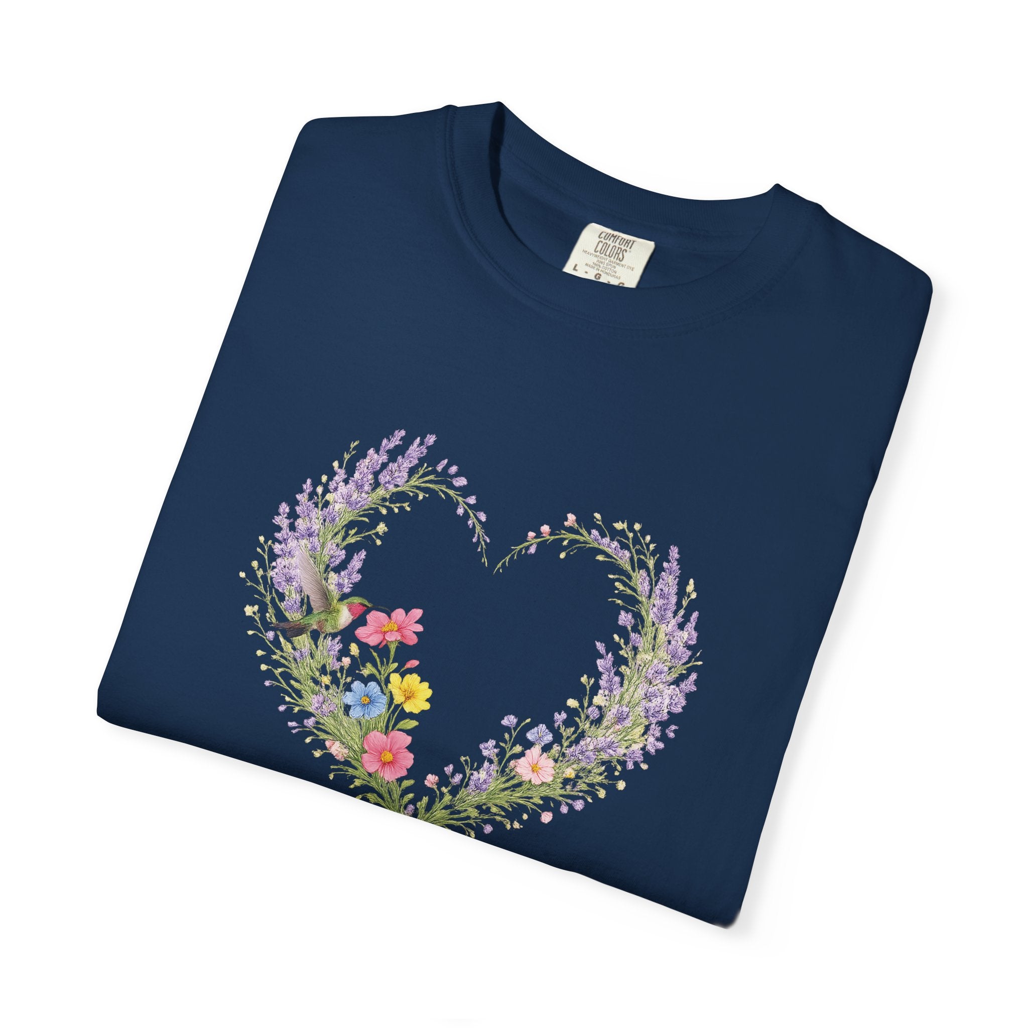 She Is Clothed With Strength And Dignity Floral Tee, Proverbs 31:25 Shirt, Christian Women Gift, Wildflower Heart, Redeemed Faith Apparel