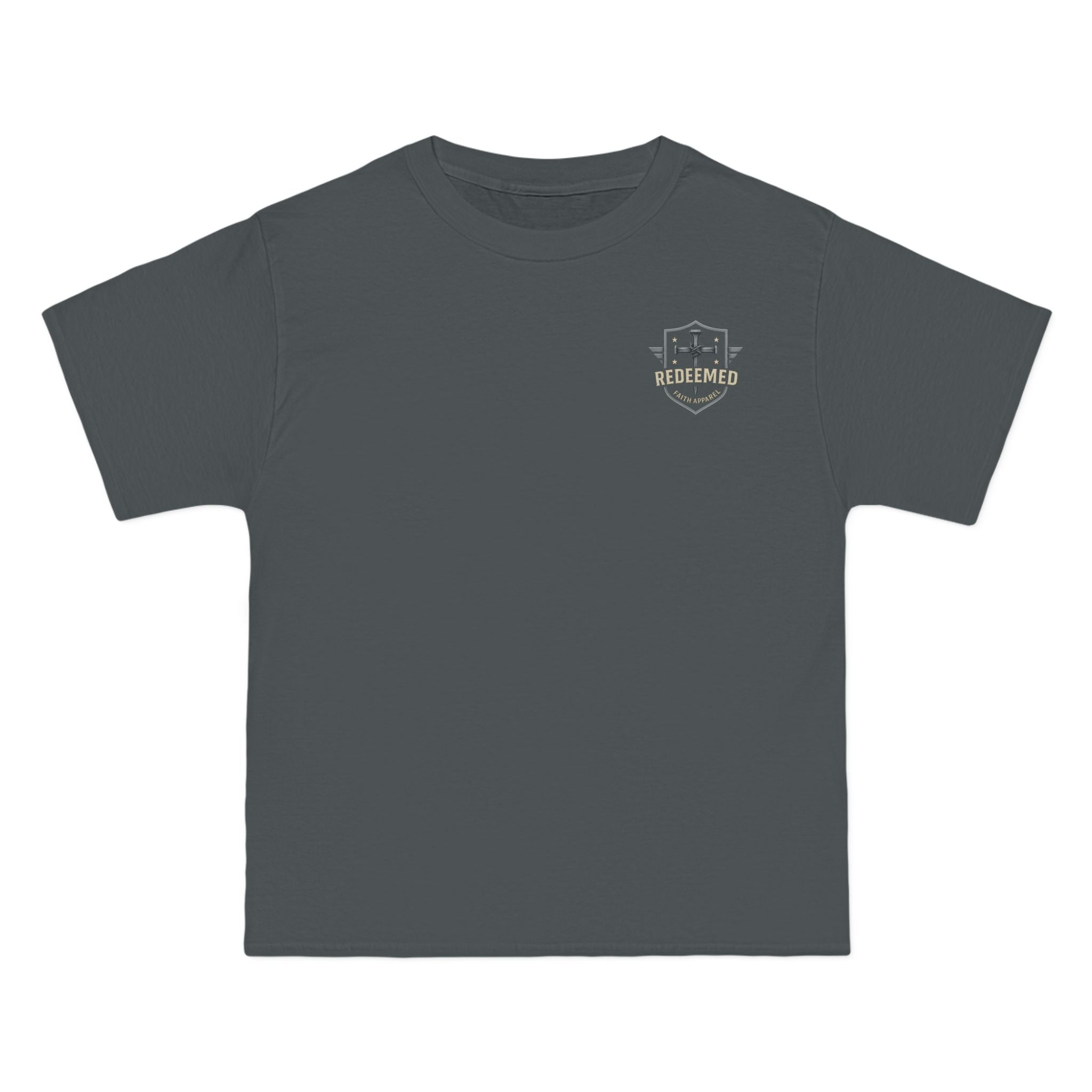 Redeemed Christian T-Shirt | Galatians 2:20 Shirt | Faith-Based Apparel | Cross Design | Religious Gift for Men & Women | Redeemed Faith Tee