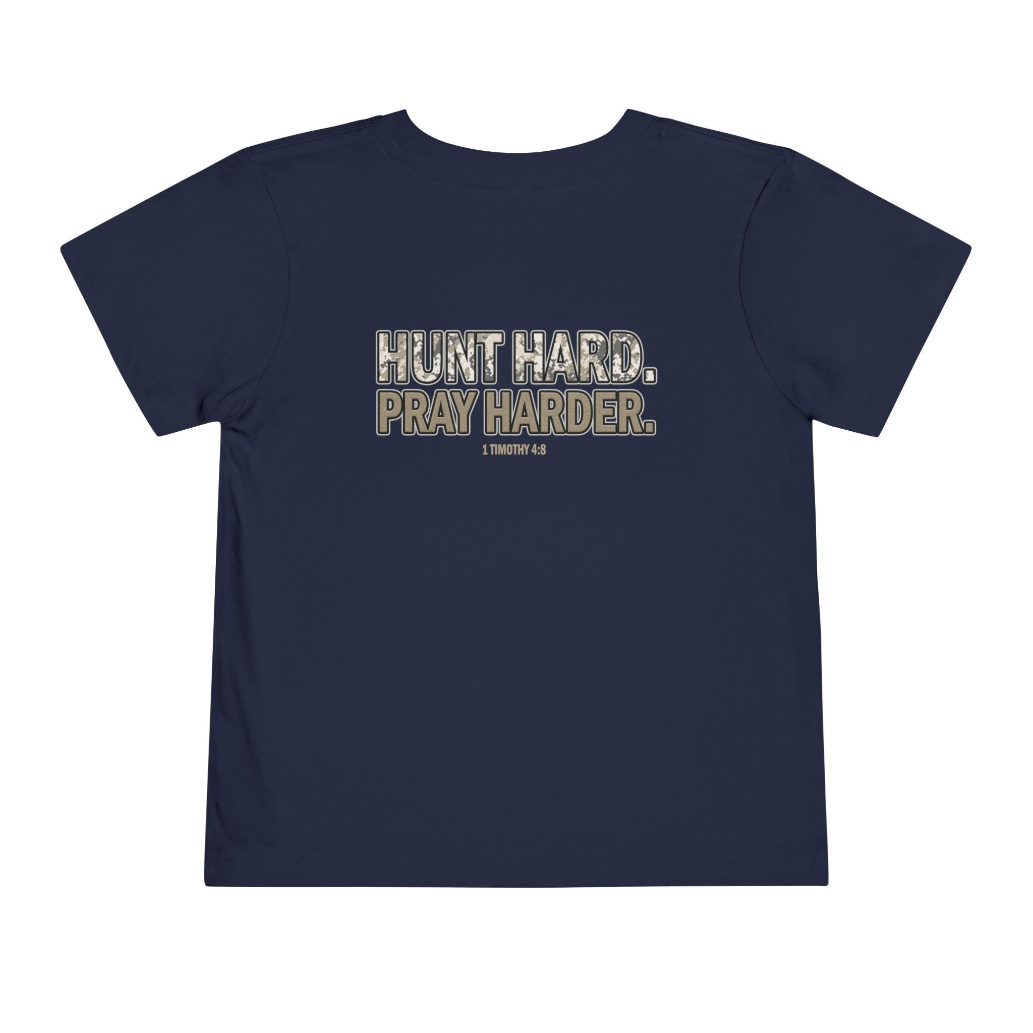 Hunt Pray Shirt, Christian Hunting Shirt Youth, Hunt Hard Pray Harder Shirt, 1 Timothy 4 8 Shirt, Kids Faith Shirt, Redeemed Faith Apparel